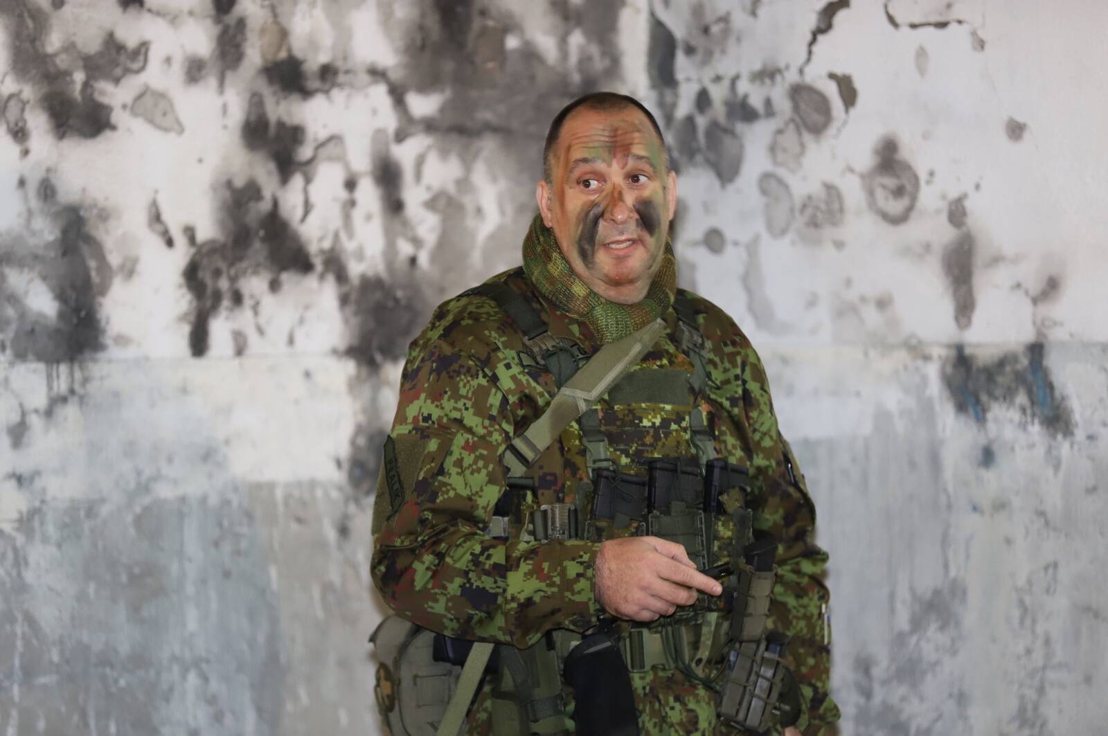 Kaitseliidu Viru maleva pealik kolonelleitnant Jaanus Ainsalu möödunud sügisel toimunud suurõppusel Ussisõnad.