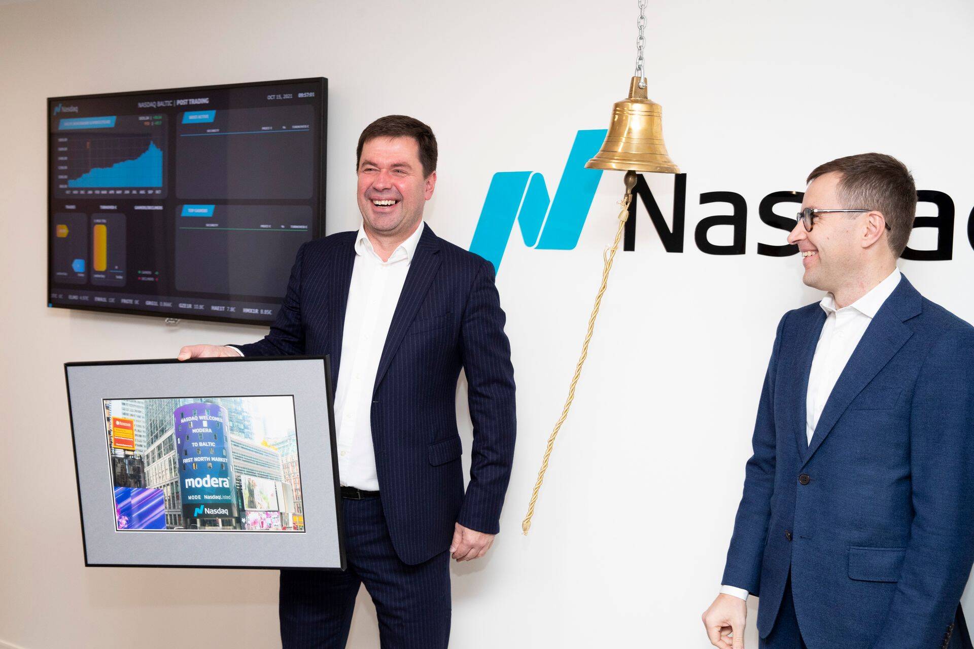 Modera akciju tirdzniecība Nasdaq Baltic First North biržā tika uzsākta 15. oktobrī.