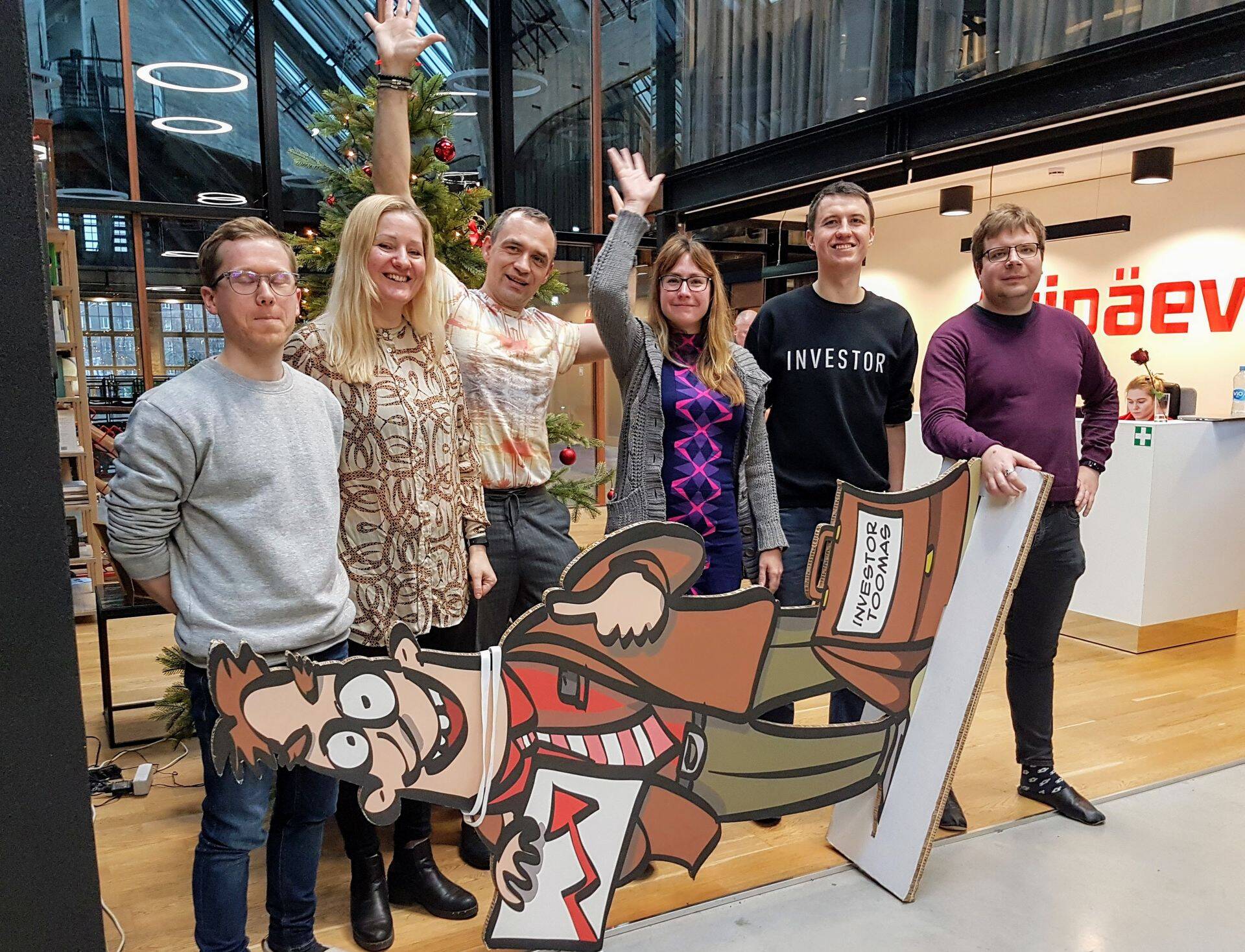 Investor Toomase tiim koos Paavo Siimanniga (vasakult kolmas).