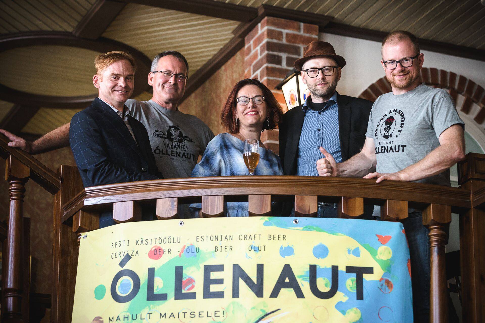 Fotol vasakult paremale: Arvo Kask, Balmerk Estonia OÜ juhatuse liige; Urmas Roots, Õllenaudi tegevjuht; Jelena Žovnikova, Fundwise’i äriarendusjuht; Henry Laupmaa, Fundwise’i asutaja ja tegevjuht; Ilmar Räni, Õllenaudi juhatuse liige