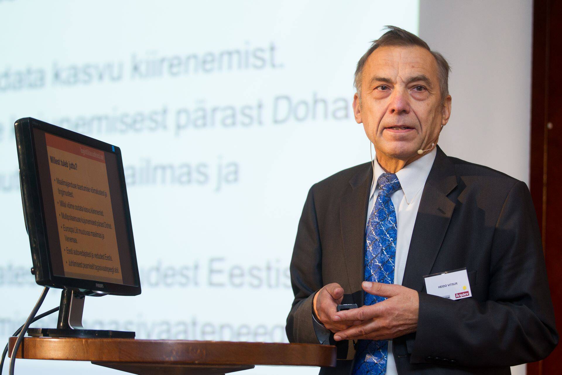 Presidendi majandusnõunik Heido Vitsur.