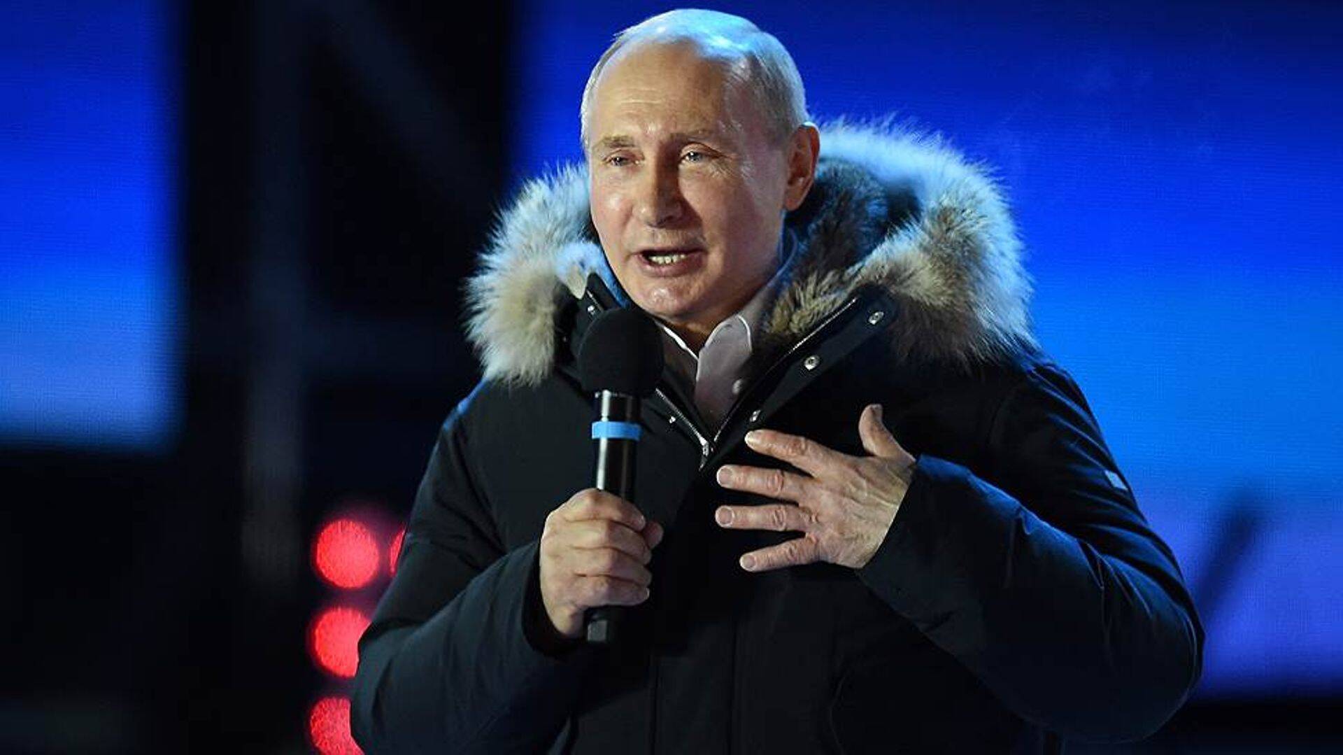 Кандидат-самовыдвиженец на выборах президента России Владимир Путин