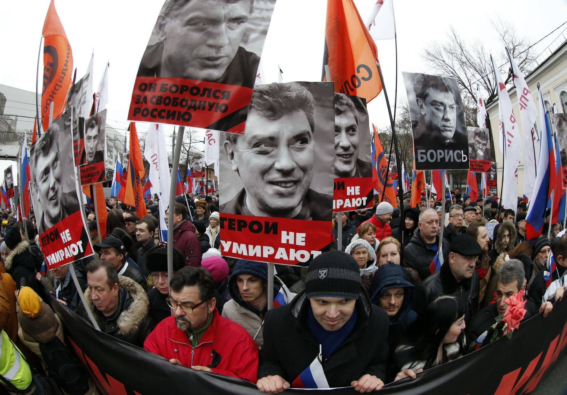 Пикеты после смерти Бориса Немцова