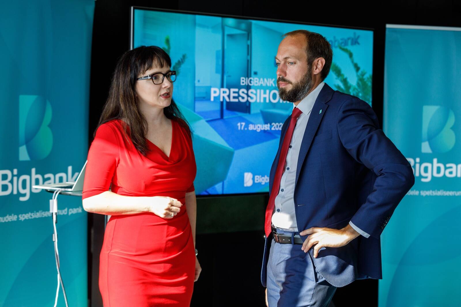 Bigbanki juhid Jonna Pechter ja Martin Länts