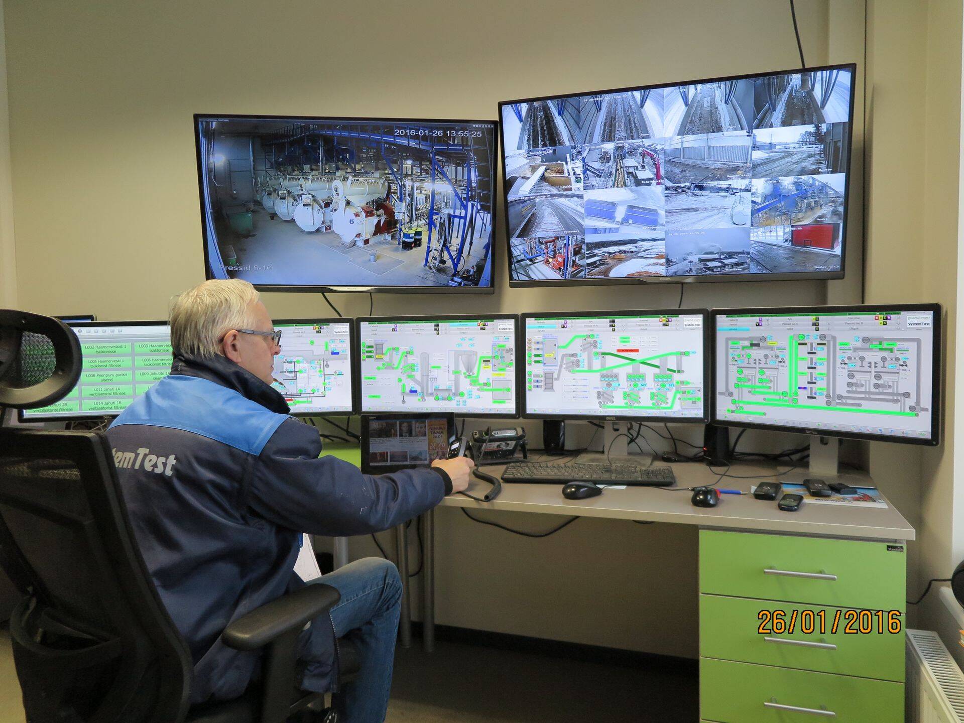 Osula graanulitehase seadistustööd.