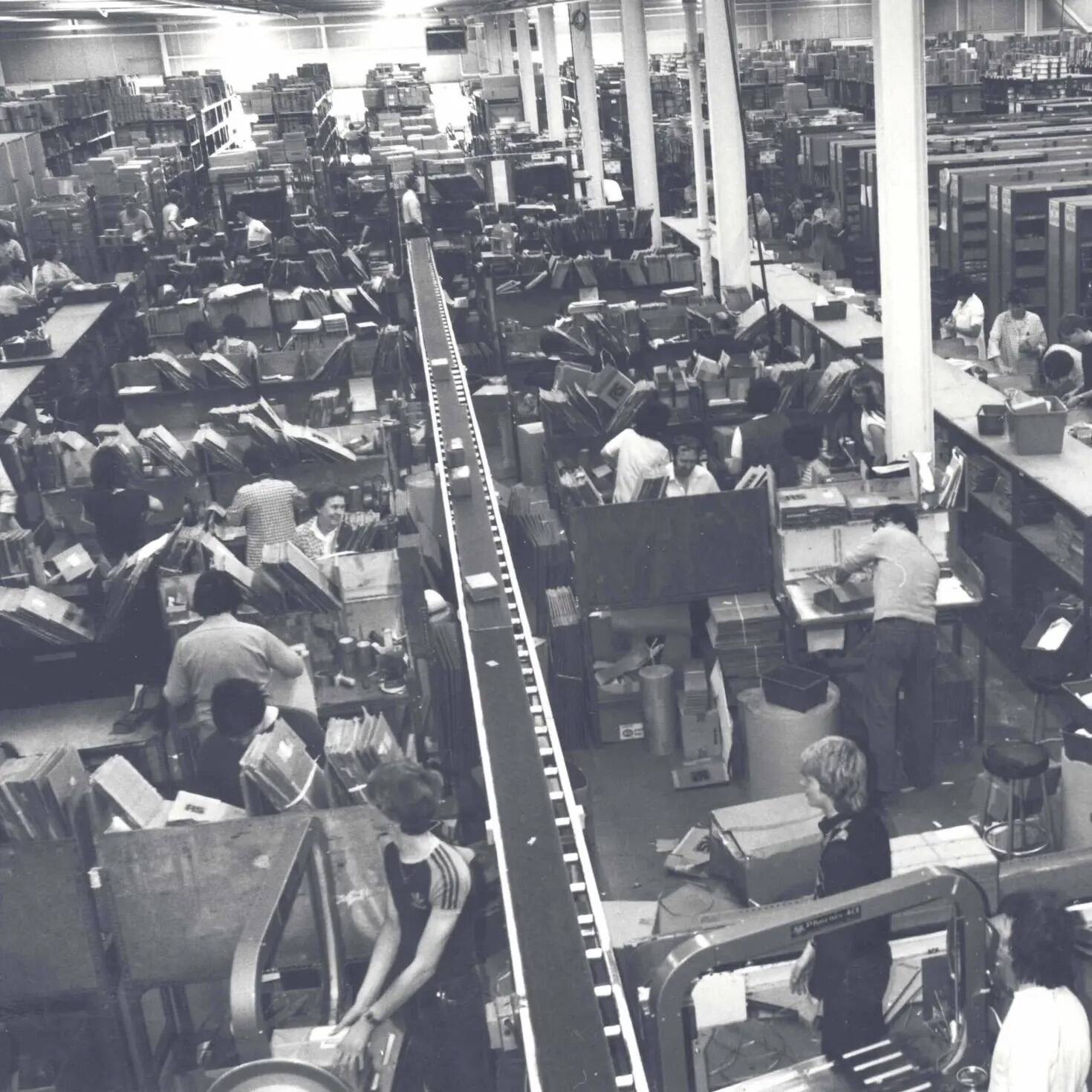Töö RS jaotuskeskus algusaegadel.
