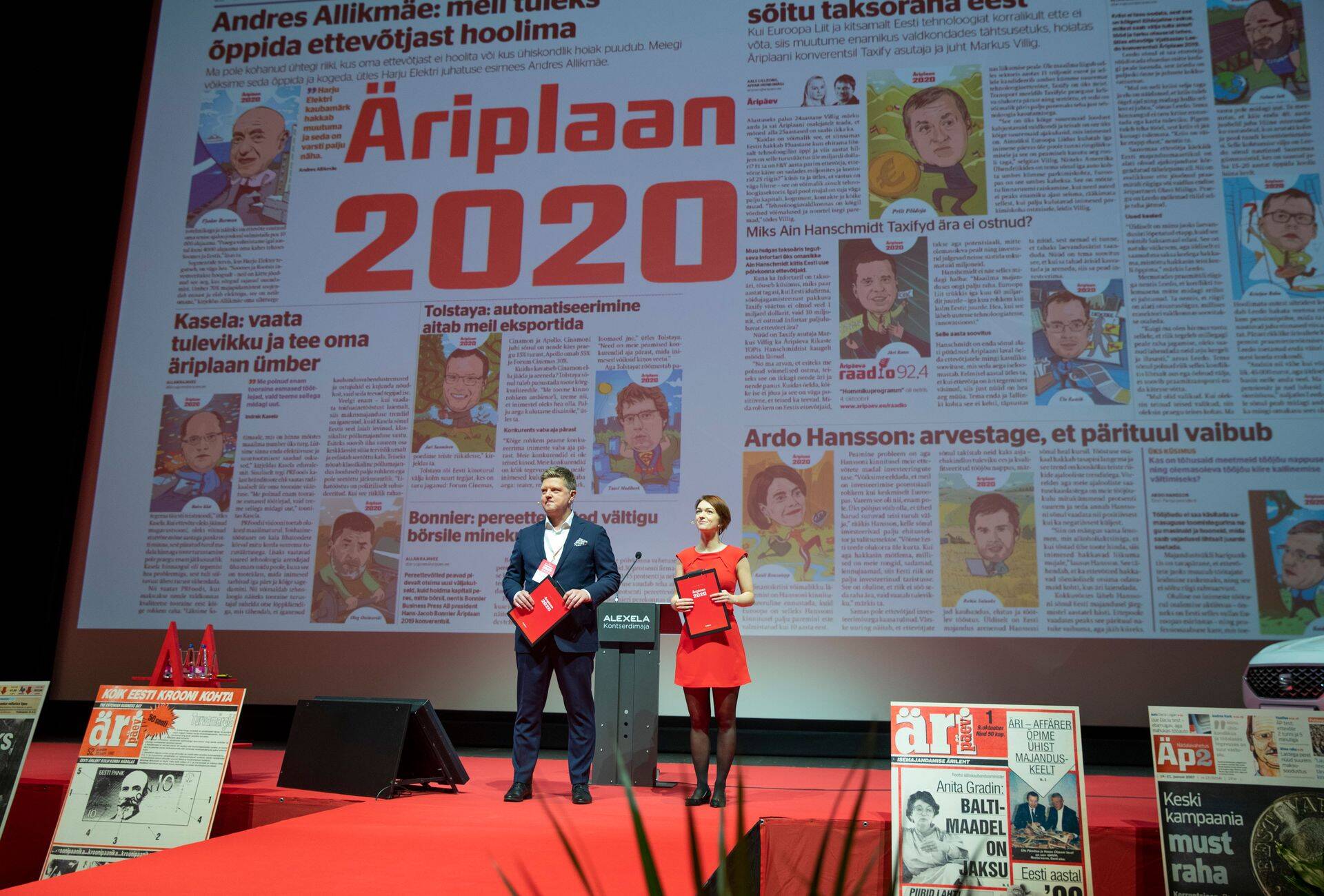 Majanduskonverentsi Äriplaan 2020 veavad Äripäeva peatoimetaja Meelis Mandel ja Delovõje Vedomosti peatoimetaja Polina Volkova.