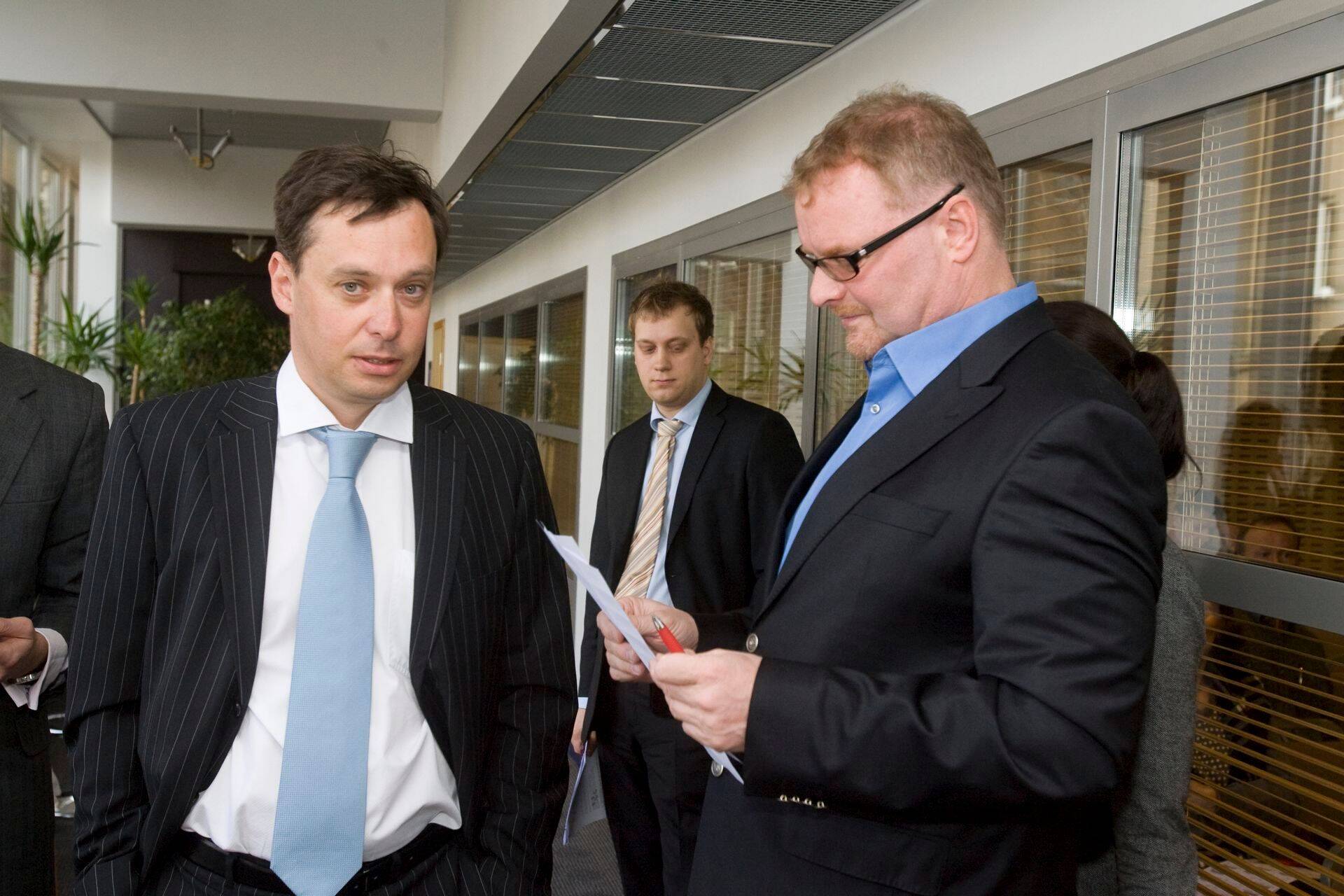 Ekspress Grupi nõukogu liikmed Gunnar Kobin (vasakul) ja Hans H. Luik (paremal).