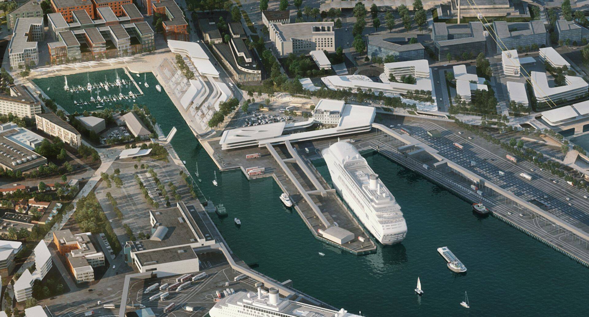 Tallinna Vanasadama võimalik uus väljanägemine.