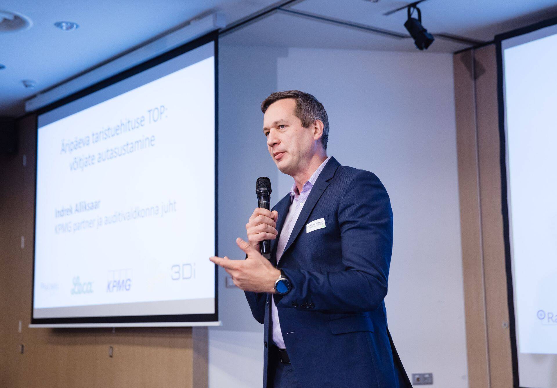 KPMG audititeenuste juhi Indrek Alliksaare hinnangul palgakulud pigem ehituses siiski kasvavad jätkuvalt. Foto autor Raul Mee