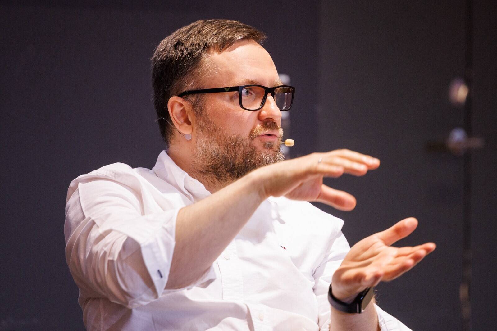 Erki Pogoretski riskijuhtimise ja sisekontrolli aastakonverentsil 2025.