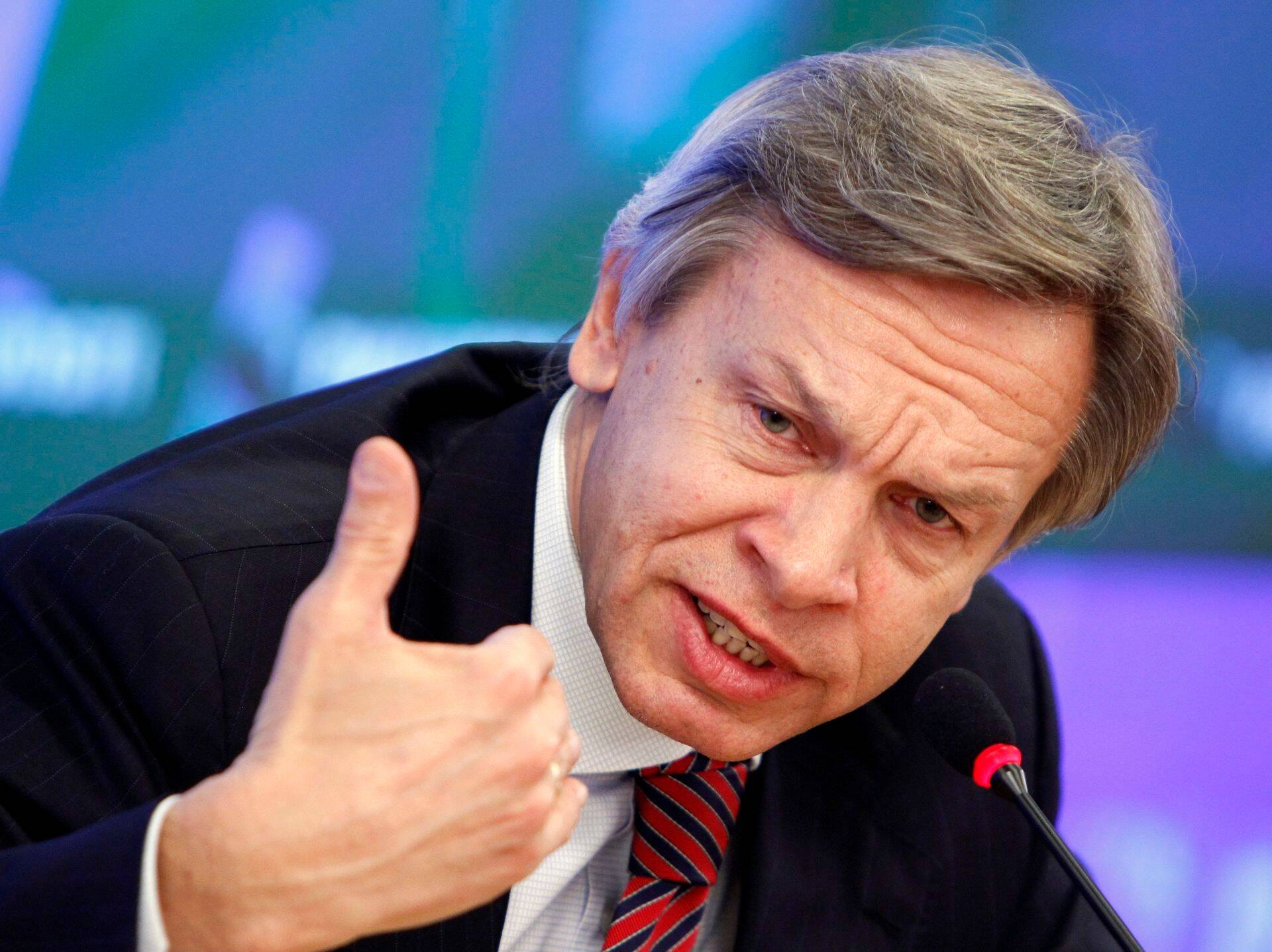 Venemaa Riigiduuma rahvusvaheliste asjade komitee juht Aleksei Puškov.