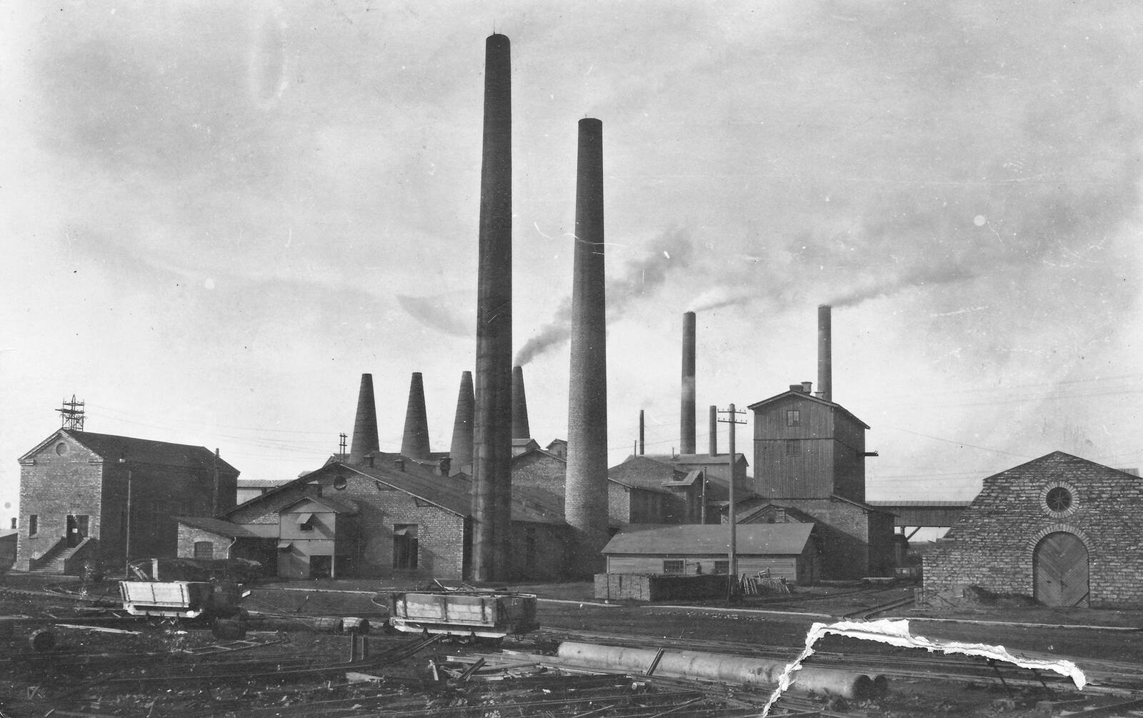 Цементная фабрика в Кунда, 1920 годы.