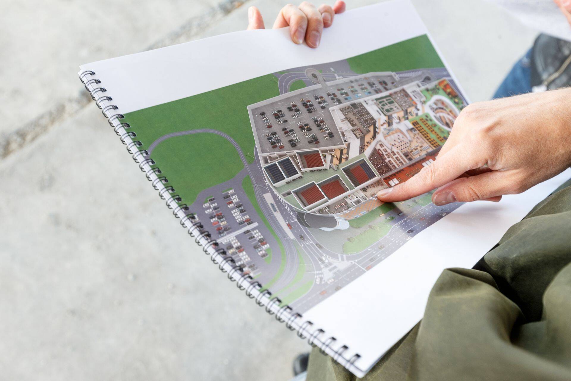 T1 kaubandus- ja meelelahutuskeskuse ehitus Tallinnas Peterburi teel.