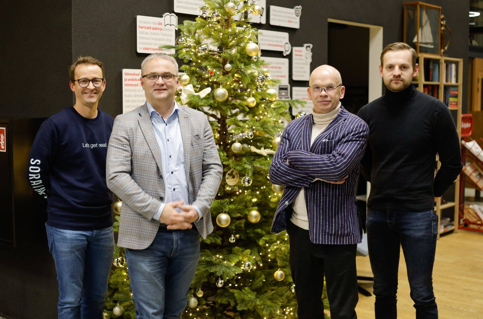 Kaupo Lepasepp (vasakult), Janar Holm, Allar Jõks ja Oliver Ämarik