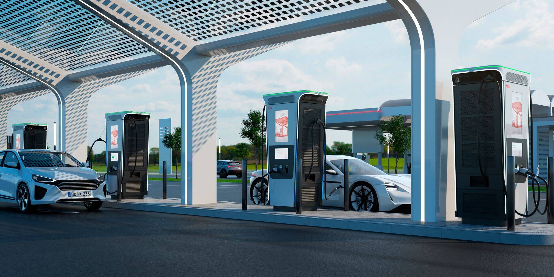 ABB elektrisõidukite laadija Terra 360.