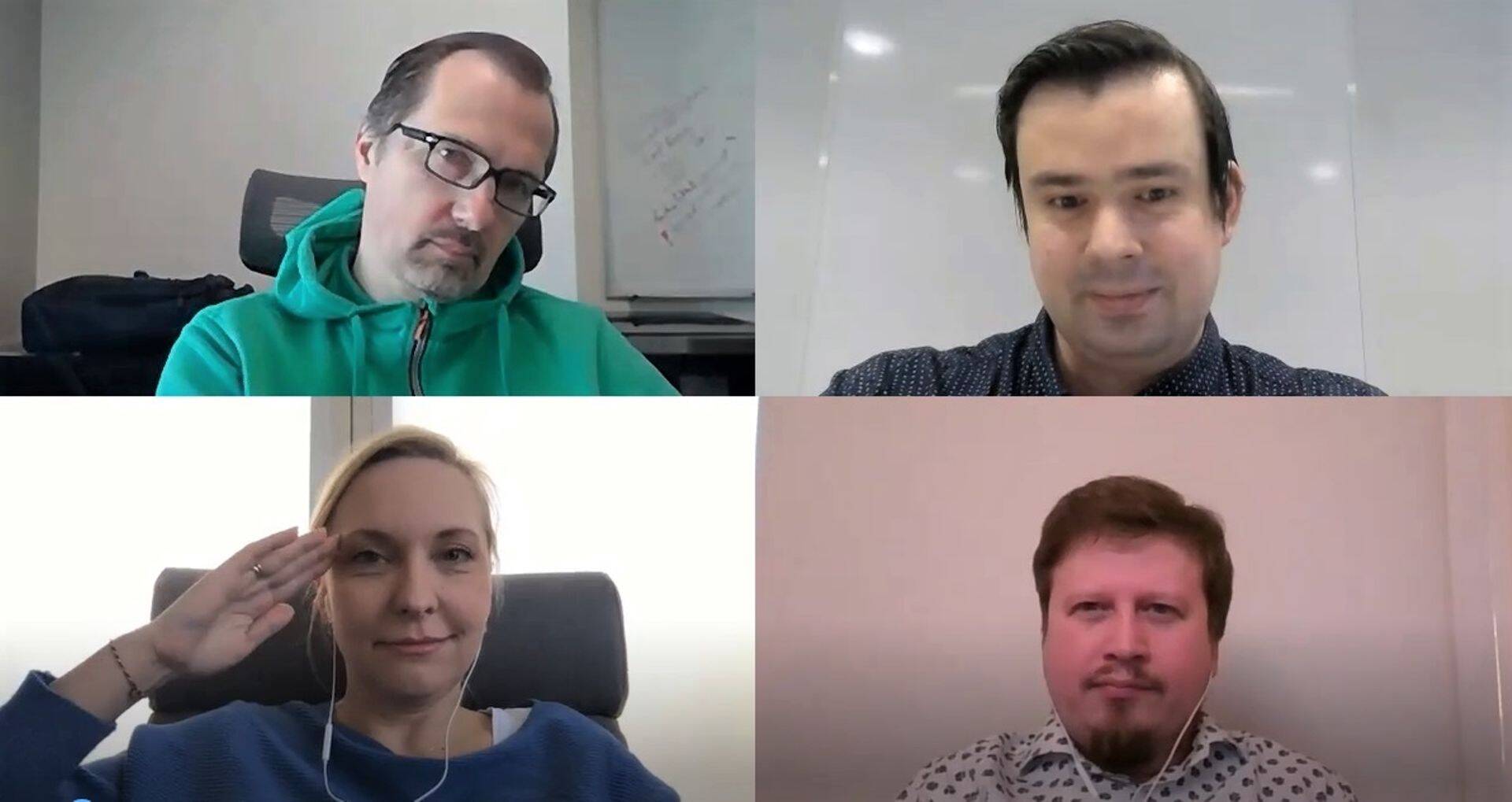 Член правления Nortal Олег Швайковский, журналист ДВ Ярослав Тавгень, основатель агентства IT Talent Юлия Ёлкин, сооснователь DevClub Кирилл Линник.