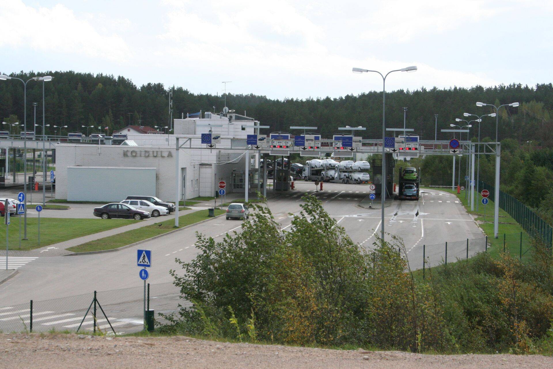 Пограничный переход Койдула в Вырумаа.
