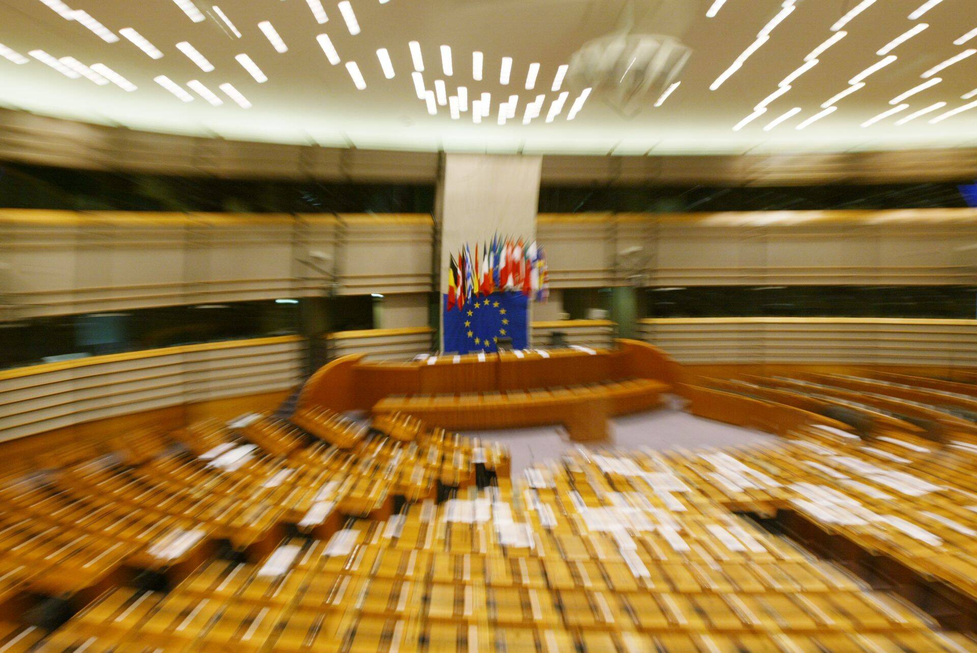 Euroopa Parlamendi istungitesaal Brüsselis.