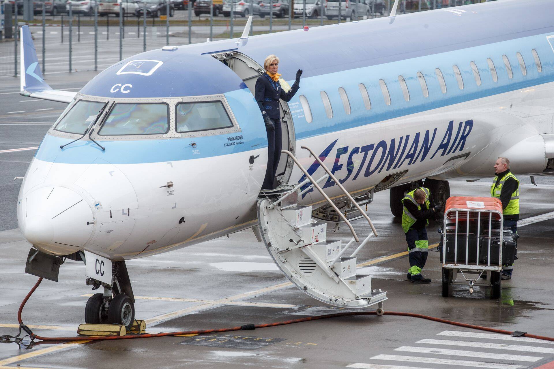 Hetk enne Estonian Airi viimase lennu lahkumist Tallinnast Stockholmi.