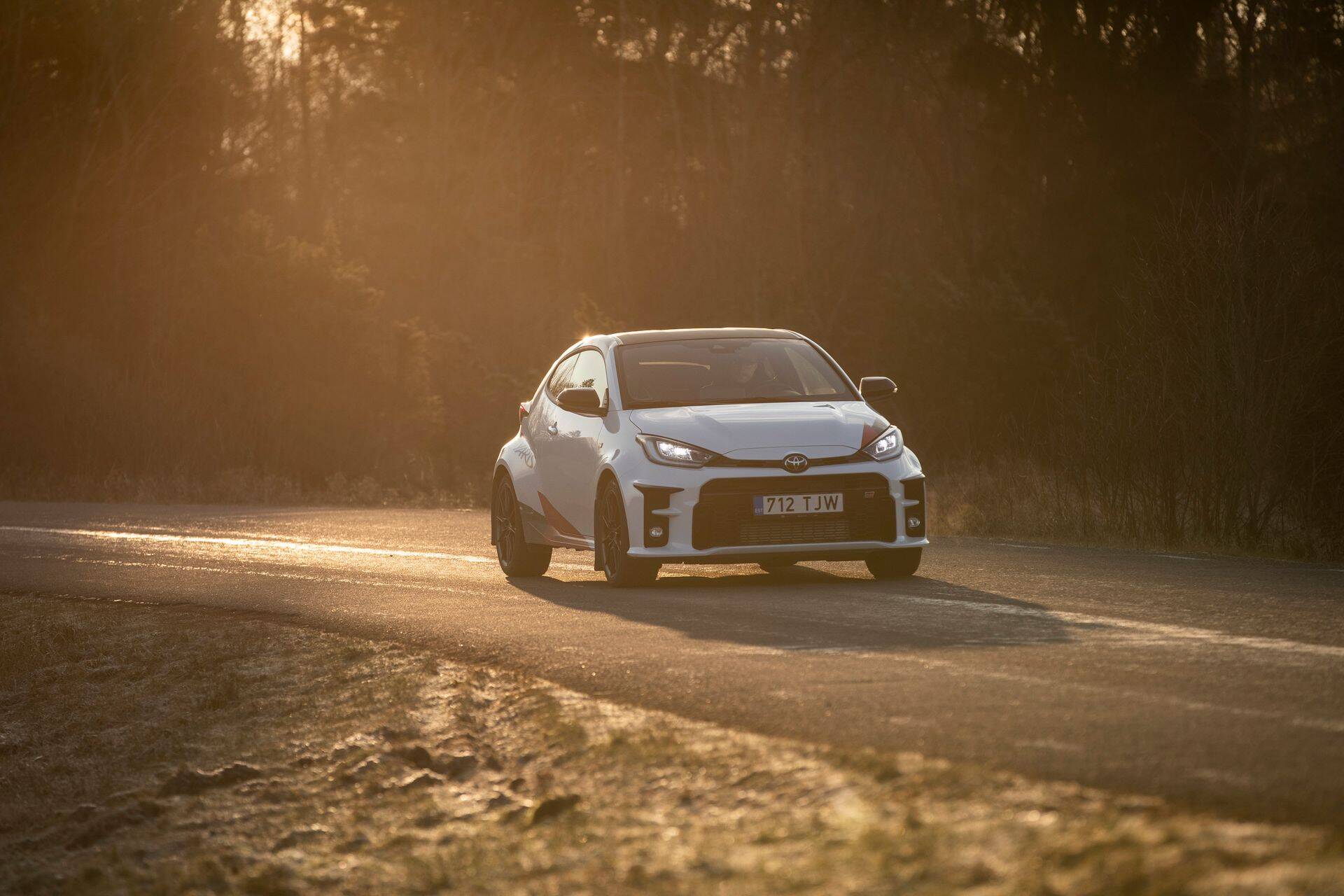 Toyota Yaris proovisõidul.