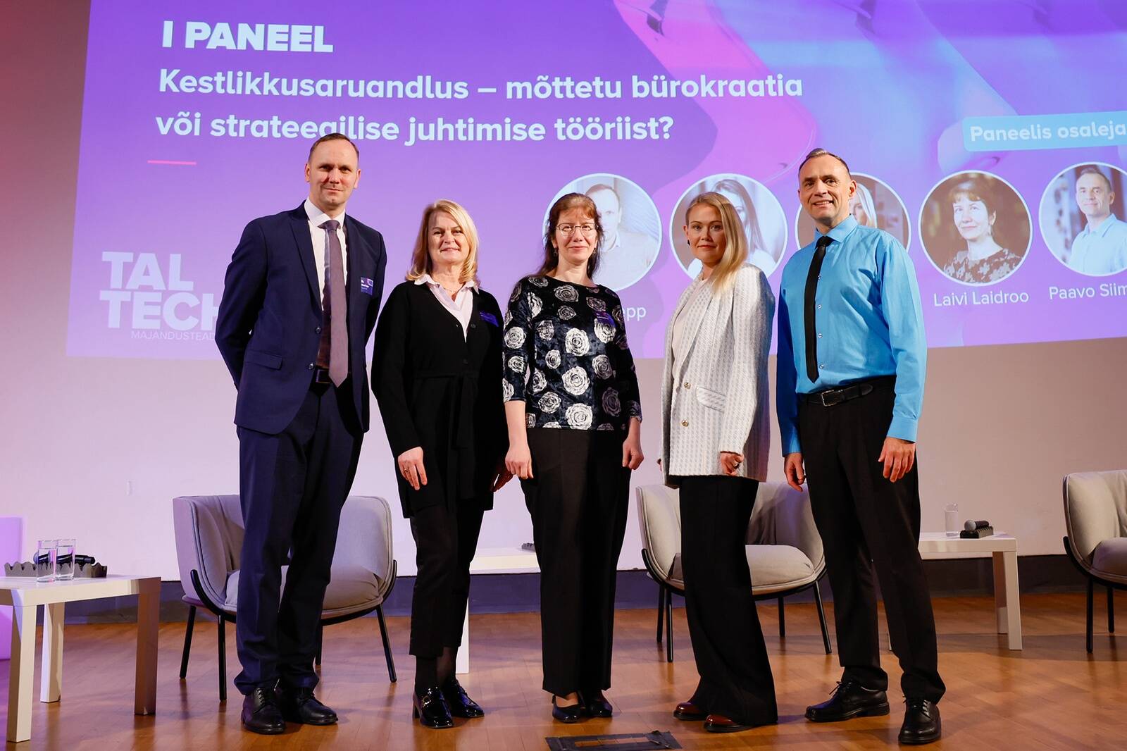 (vasakult) Olavi Lepp, Merle Ojasoo, Laivi Laidroo, Riin Savi ja Paavo Siimann.