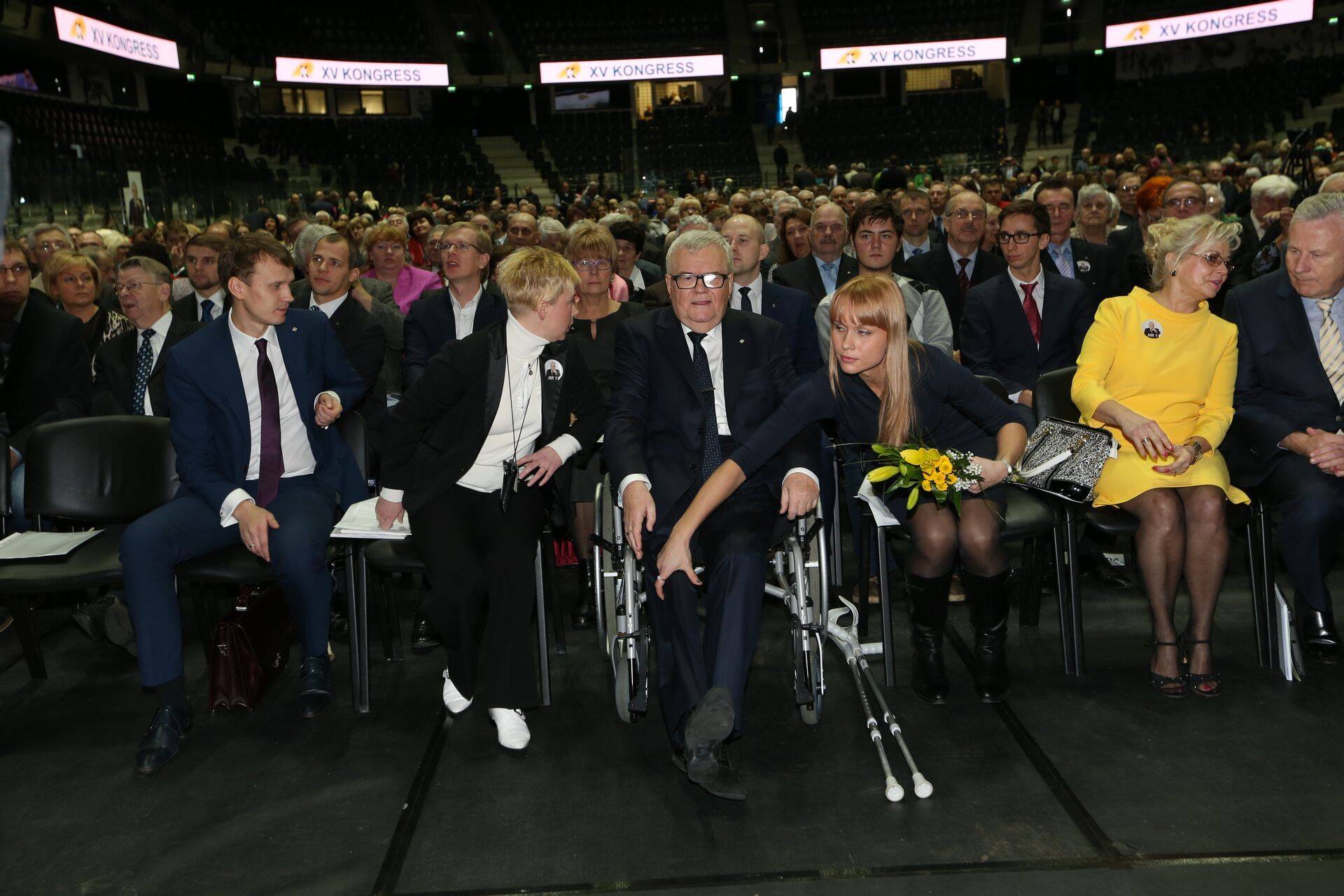 Edgar Savisaar Keskerakonna kongressil.
