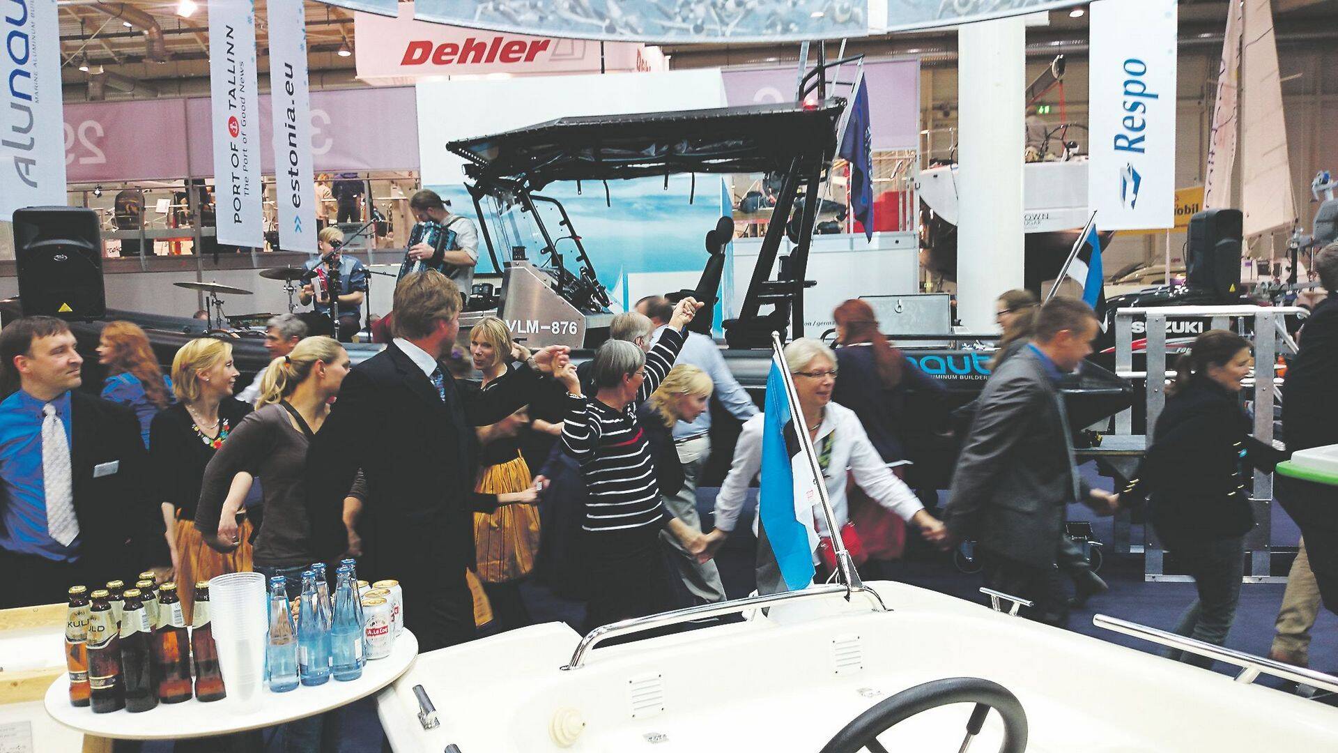 Alunaut Hanseboot messil Hamburgis 2014. oktoobris, mis on ettevõtte jaoks üks olulisemaid messe.
