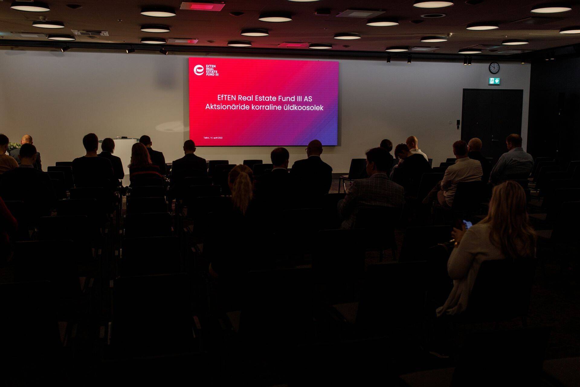 15 декабря EfTEN Real Estate Fund III проводит внеочередное собрание акционеров.