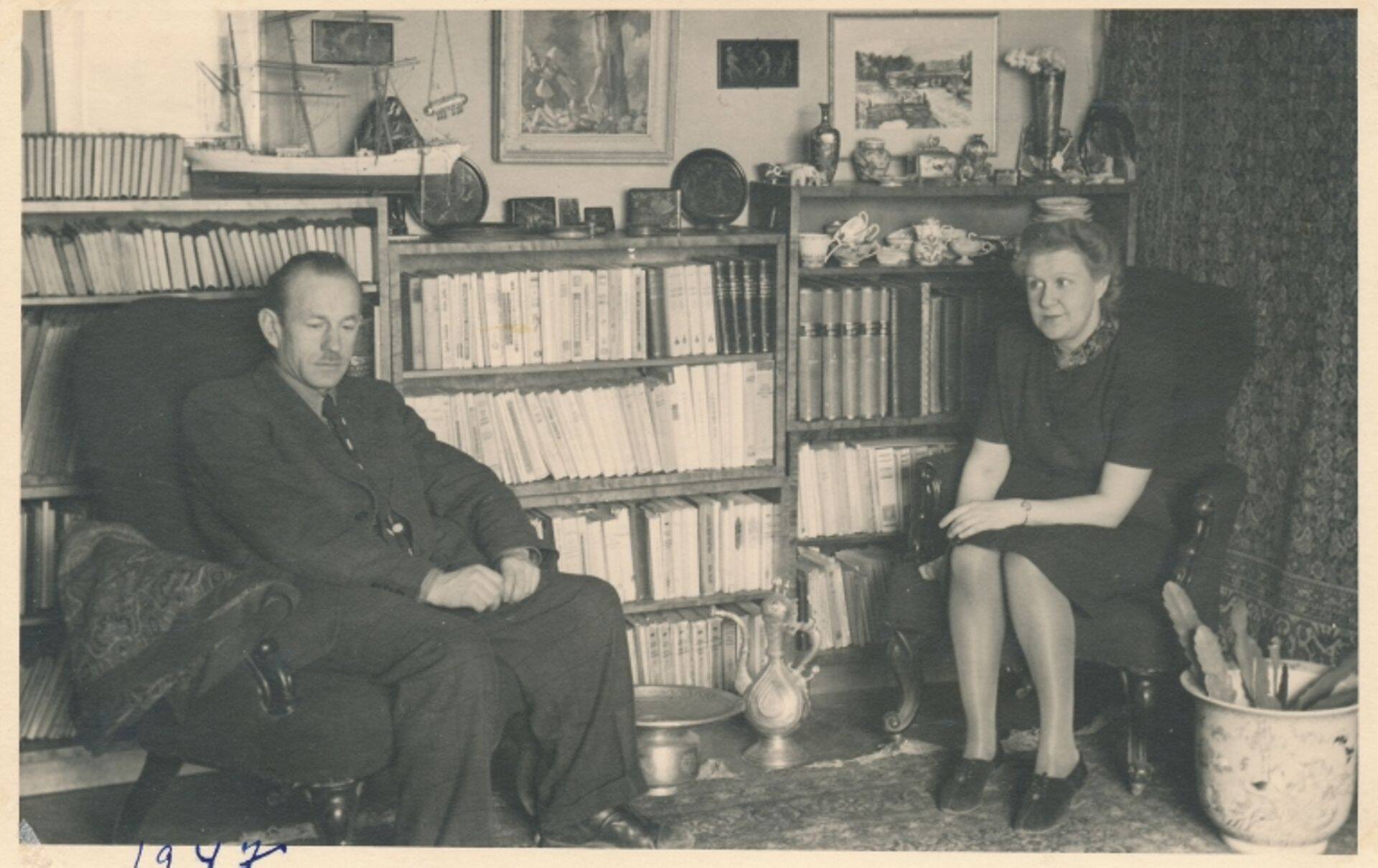 Richard ja Alice Sagrits 1947. aastal Tallinnas.