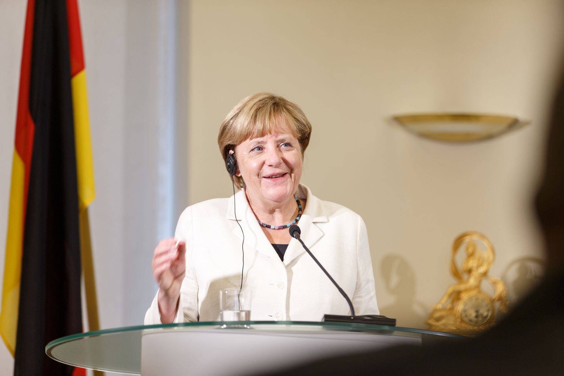 Angela Merkel tänavu augustis Eesti visiidil.