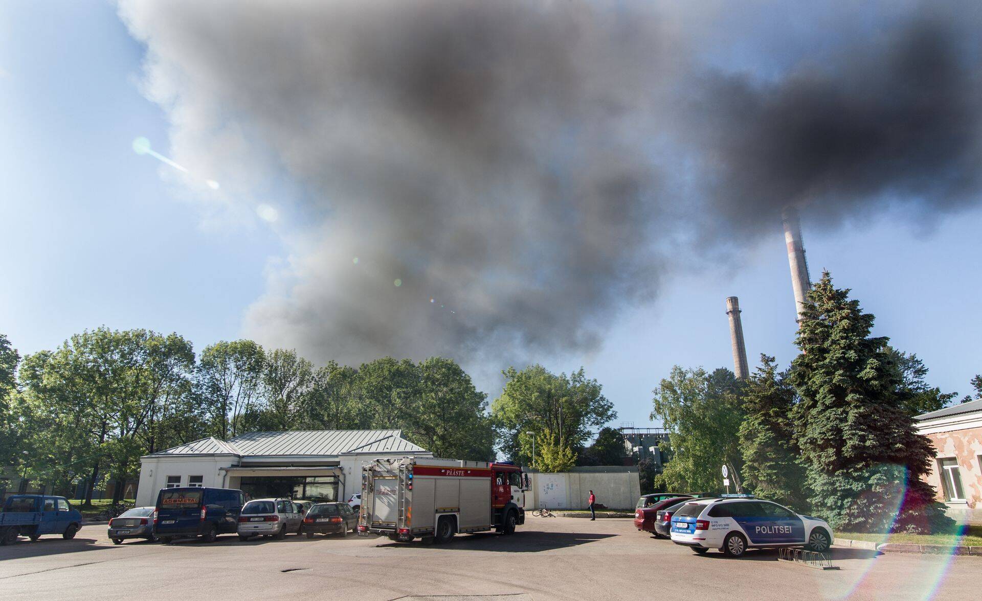 Molycorp Silmeti hoone põleng Sillamäel.