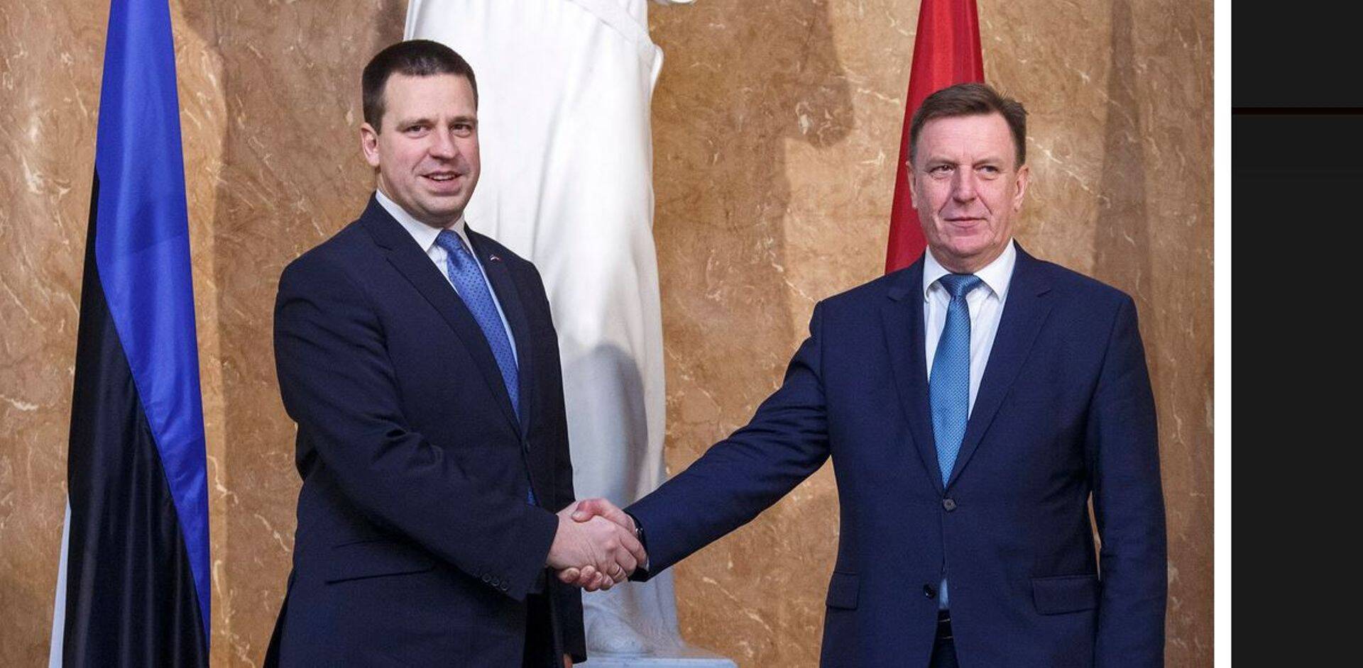 Eesti ja Läti peaministrid Jüri Ratas ja Māris Kučinskis.