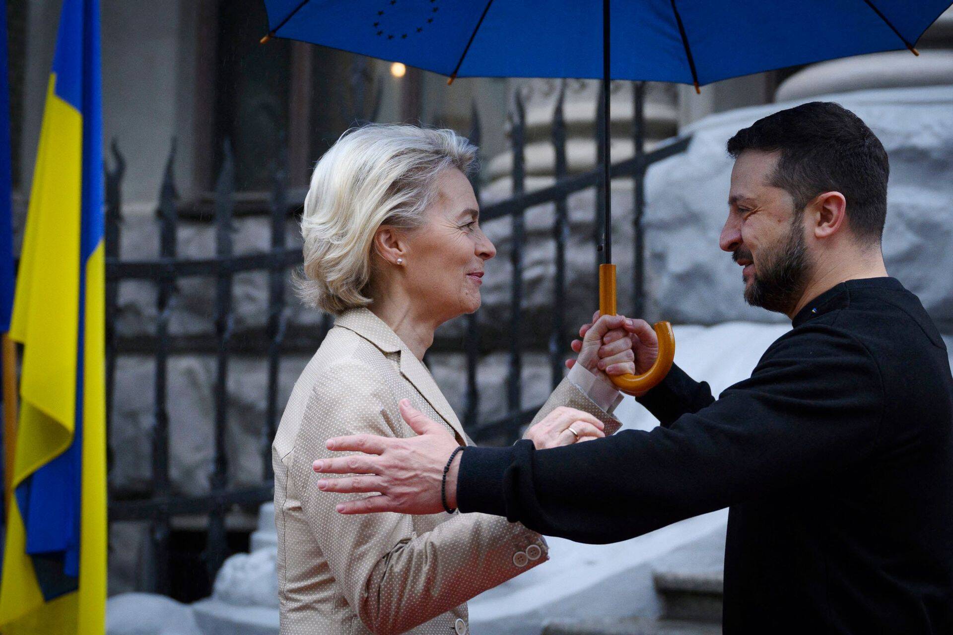 Euroopa Komisjoni president Ursula von der Leyen ja Ukraina president Volodõmõr Zelenskõi.