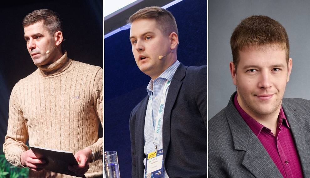 Vasakult: Oliver Mets, Kristo Klementi ja Hendrik Ross.