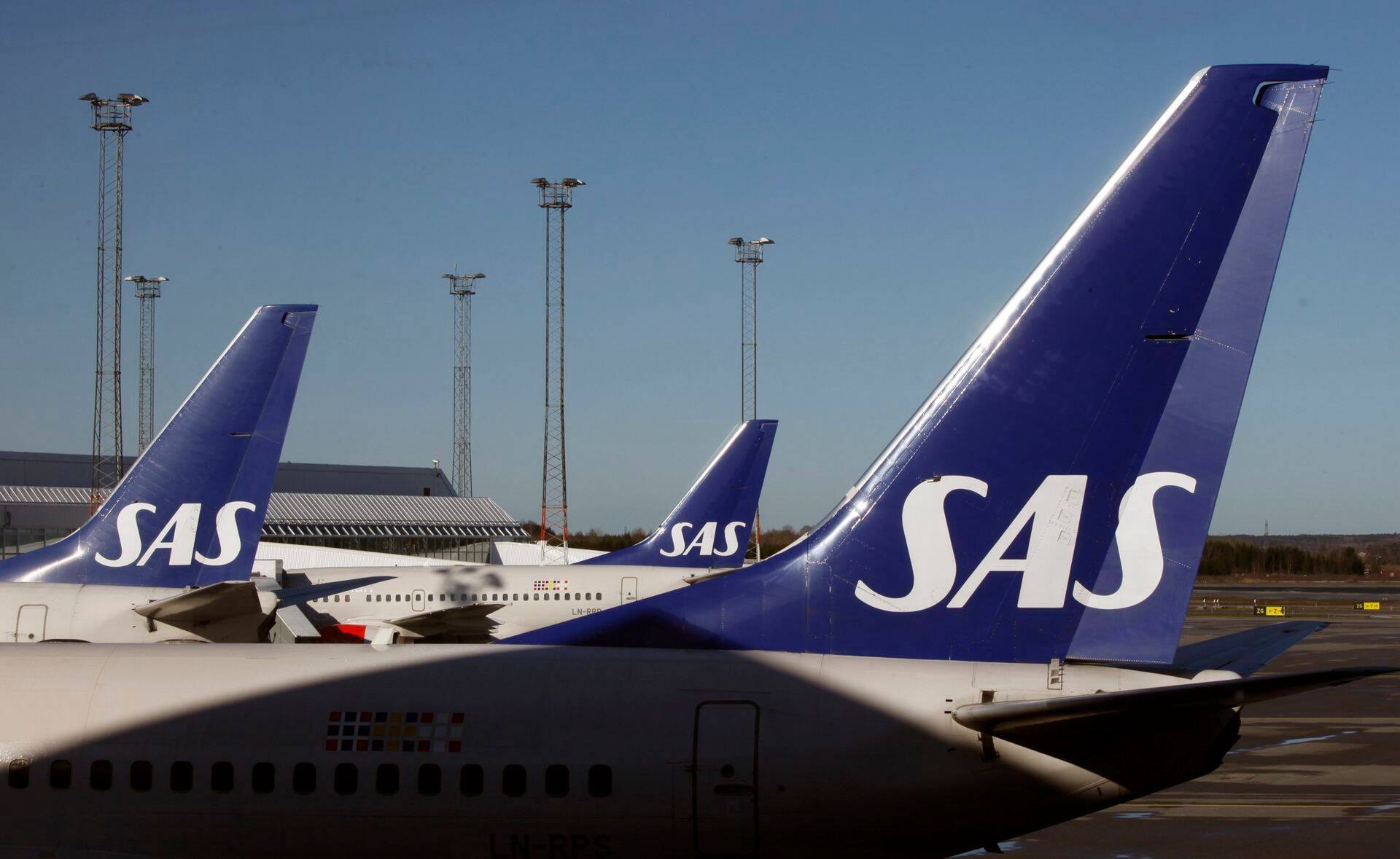 SASi lennukid Arlanda lennuväljal