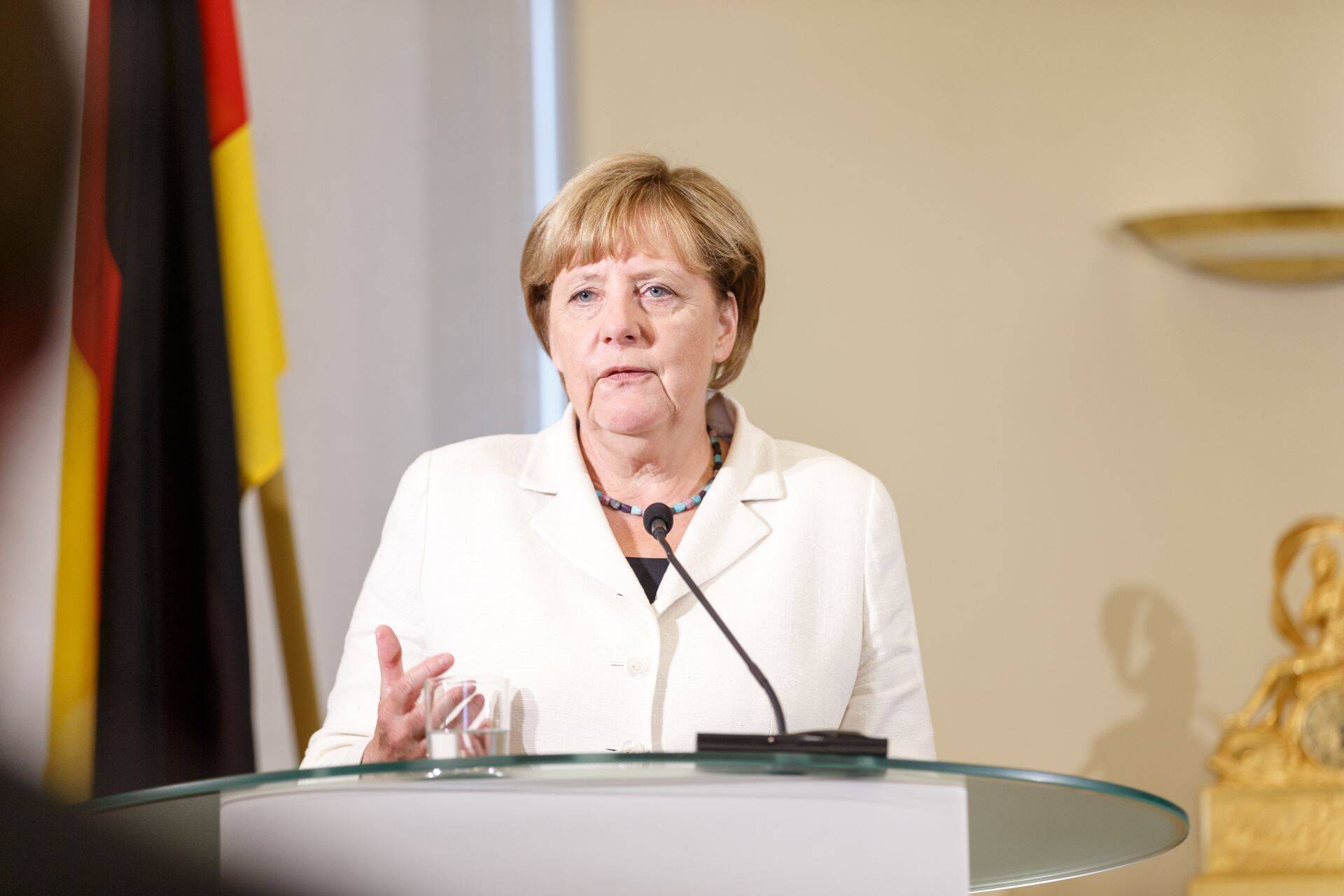 Saksamaa Liitvabariigi liidukantsler Angela Merkel .