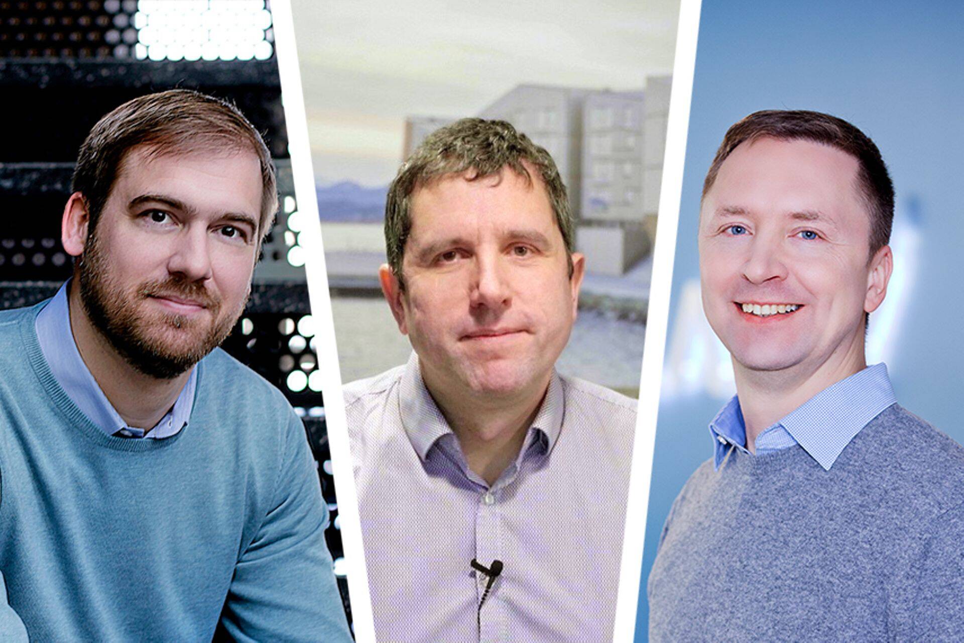 Vasakultl paremale: Johan Bergqvist, Martin Kalle, Meelis Männik