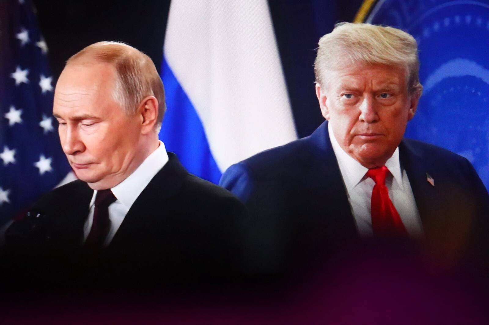 Президент России Владимир Путин и президент США Дональд Трамп.