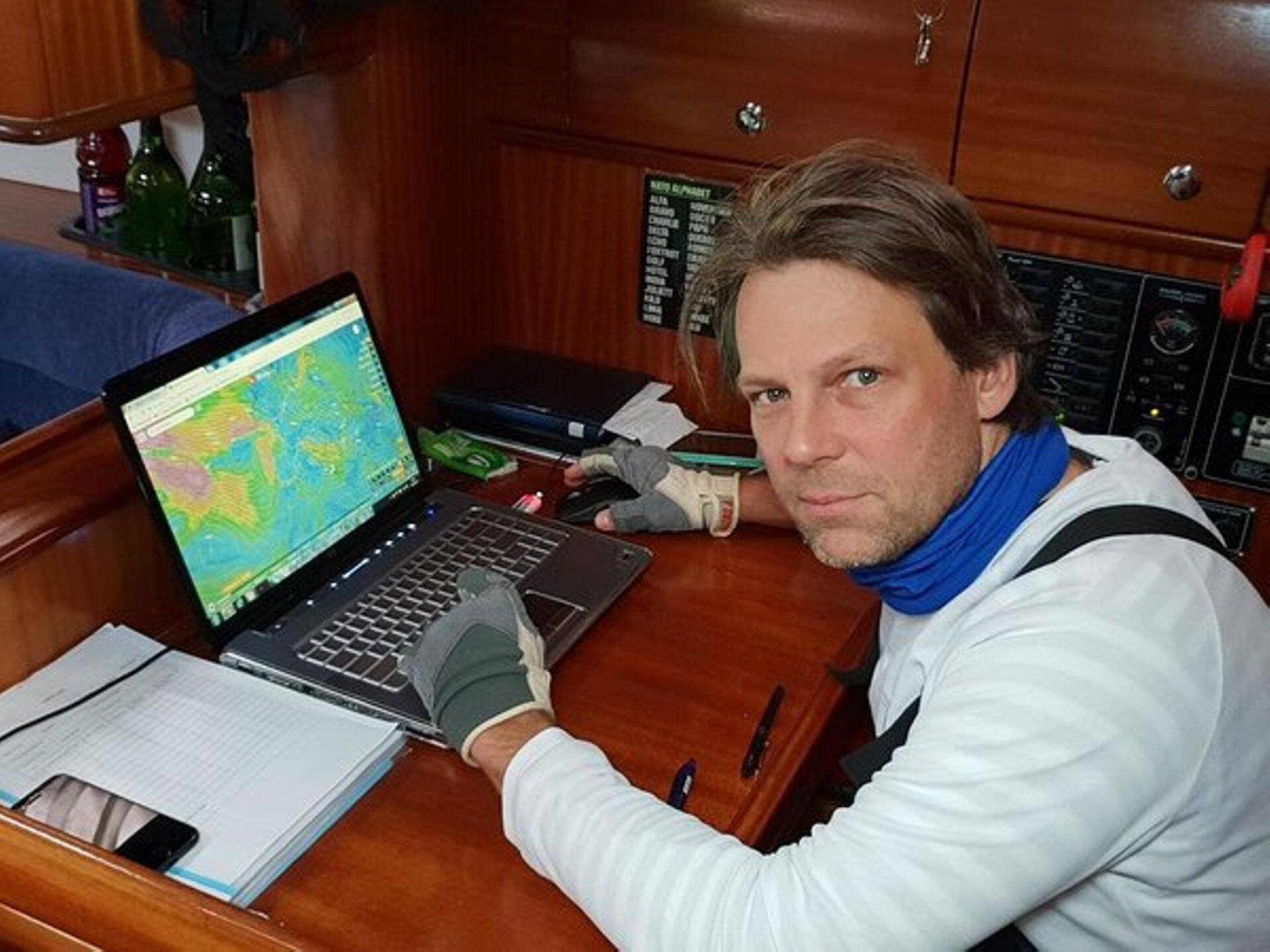 Saul Sailingu instruktor ja kaasasutaja Elmo Saul.