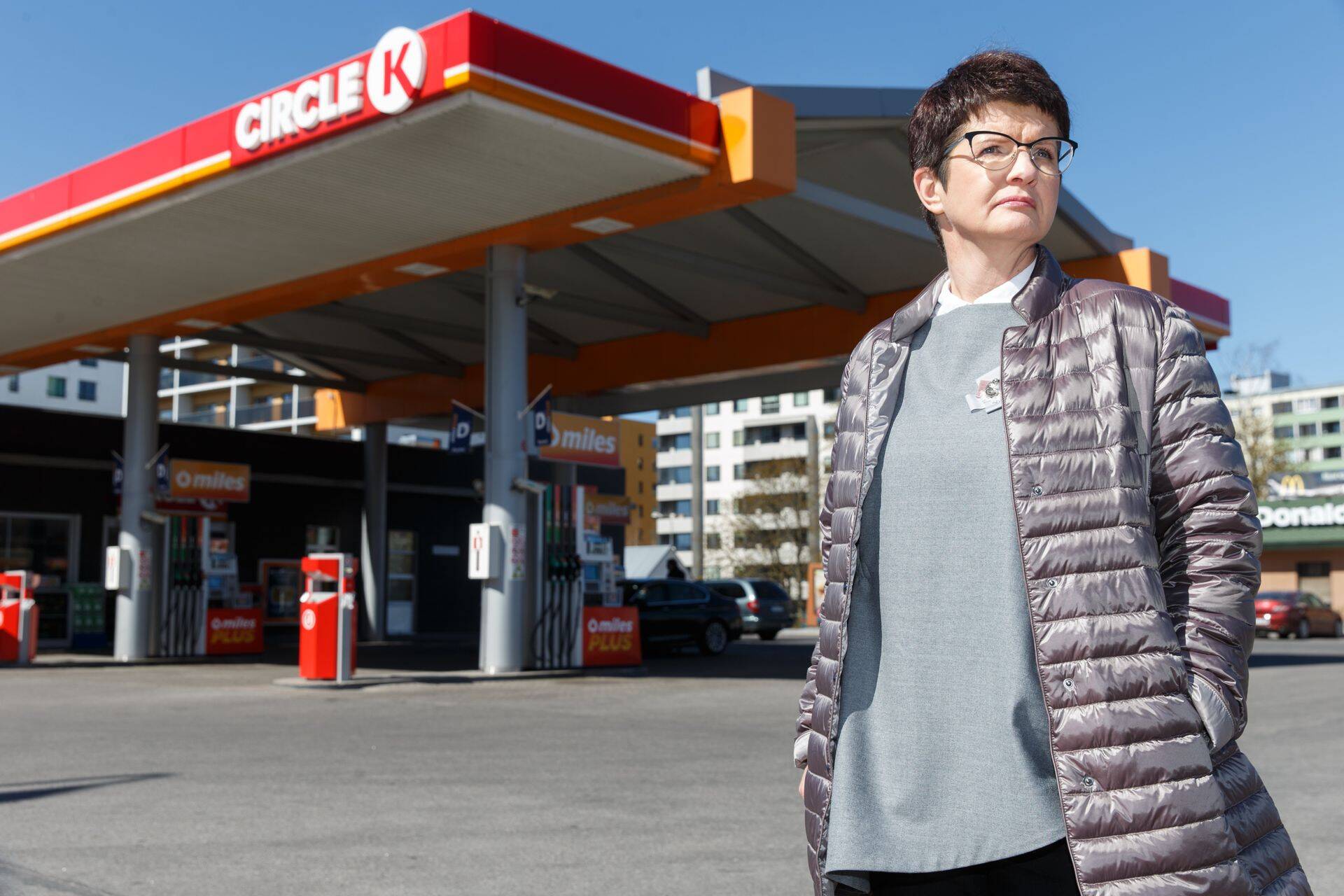 Circle K juht Kai Realo Mustamäe tanklas.