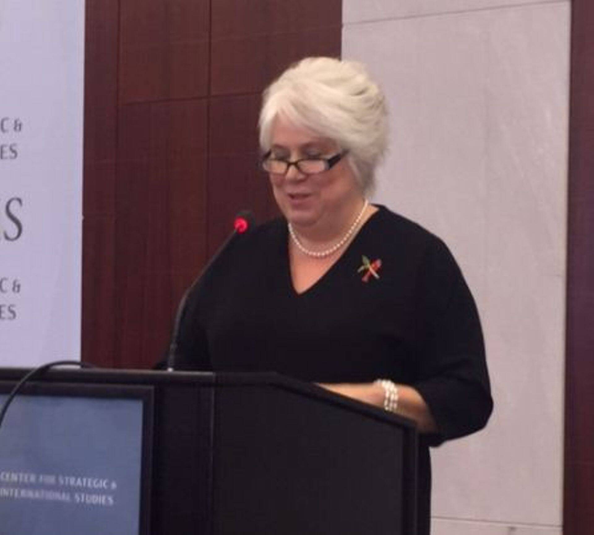 Välisminister Marina Kaljurand Washingtoni mõttekojas CSIS.