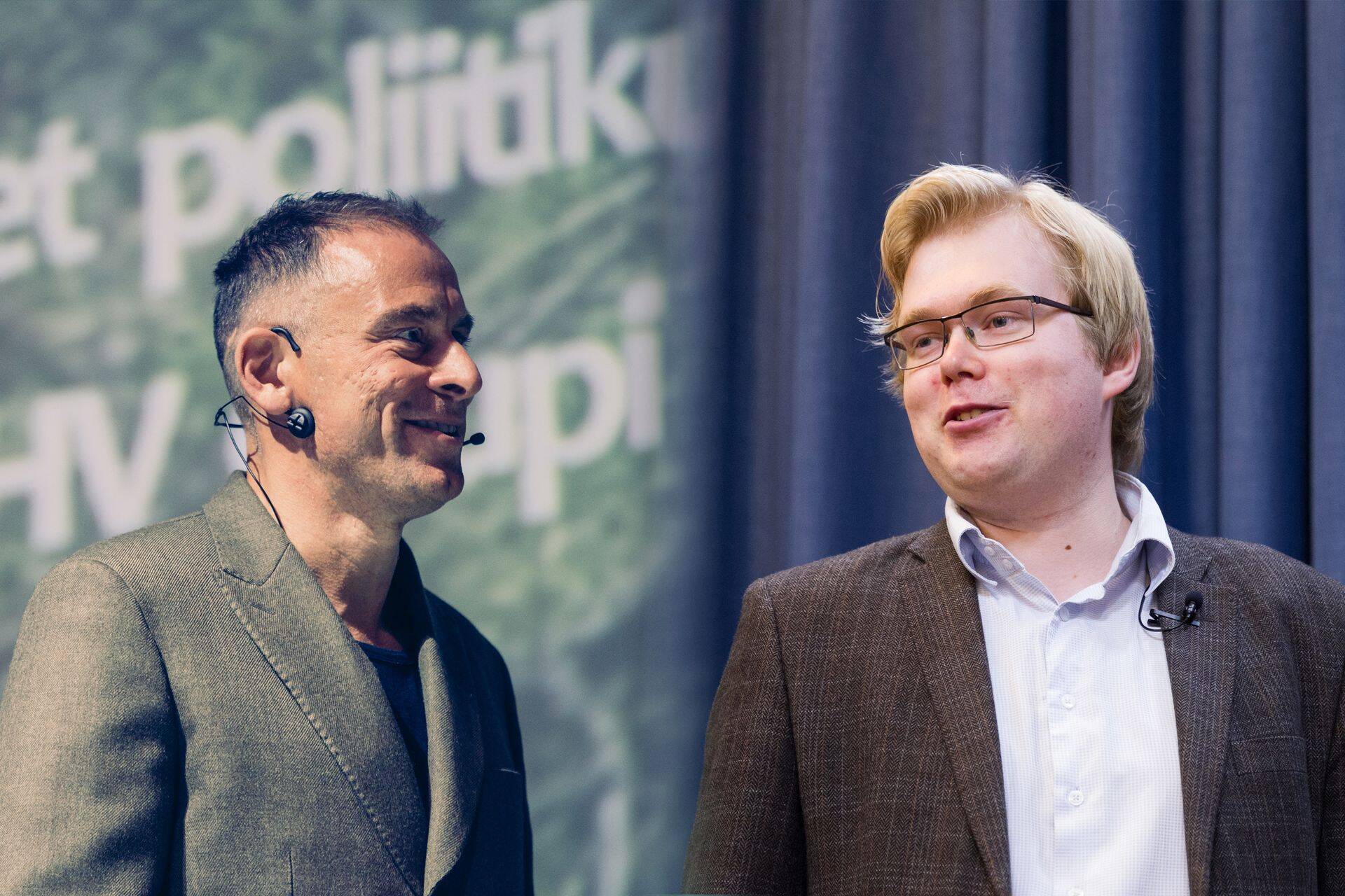 LHV Grupi suuromanik Rain Lõhmus ja Eesti Panga ökonomist Kaspar Oja debateerisid pensionisüsteemi teemal saates "Poliitikute töölaud".