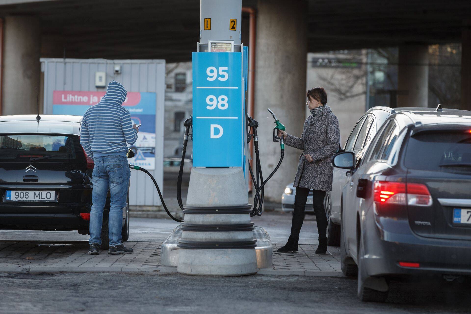 Kütusemüük täna Tallinnas