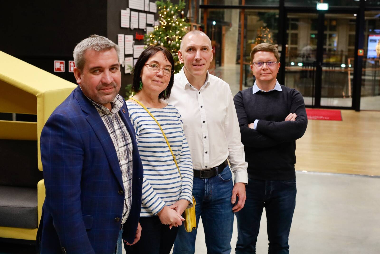 Janek Rozov, Mare Timian, Imre Pralla ja Juhan Pukk.