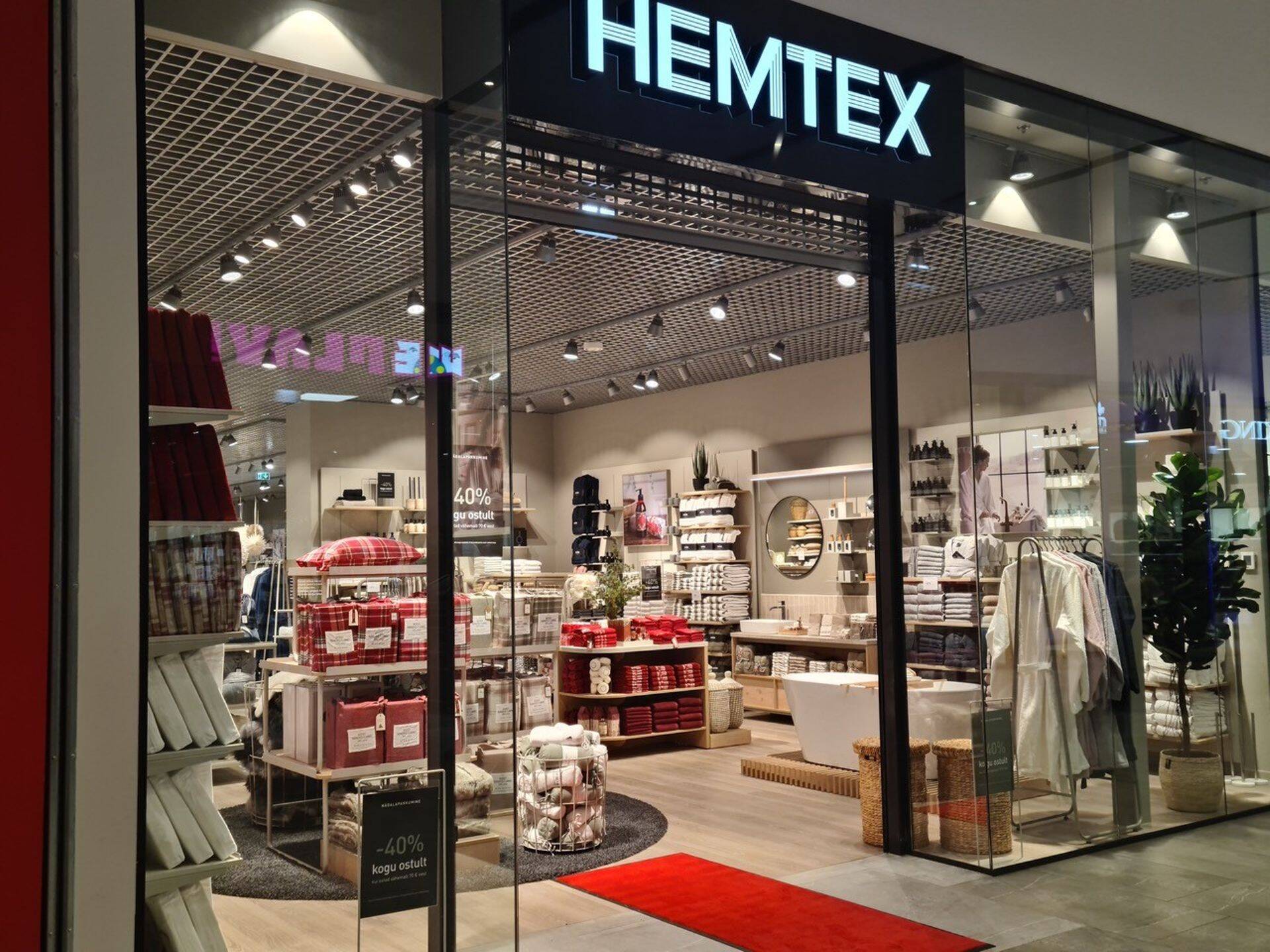 Uus Hemtexi kauplus Nauticas on mitte ainult avaram, hõlmates 465 ruutmeetrit, vaid pakub ka suuremat valikut kodusisustuse tooteid. Foto: Hemtex.