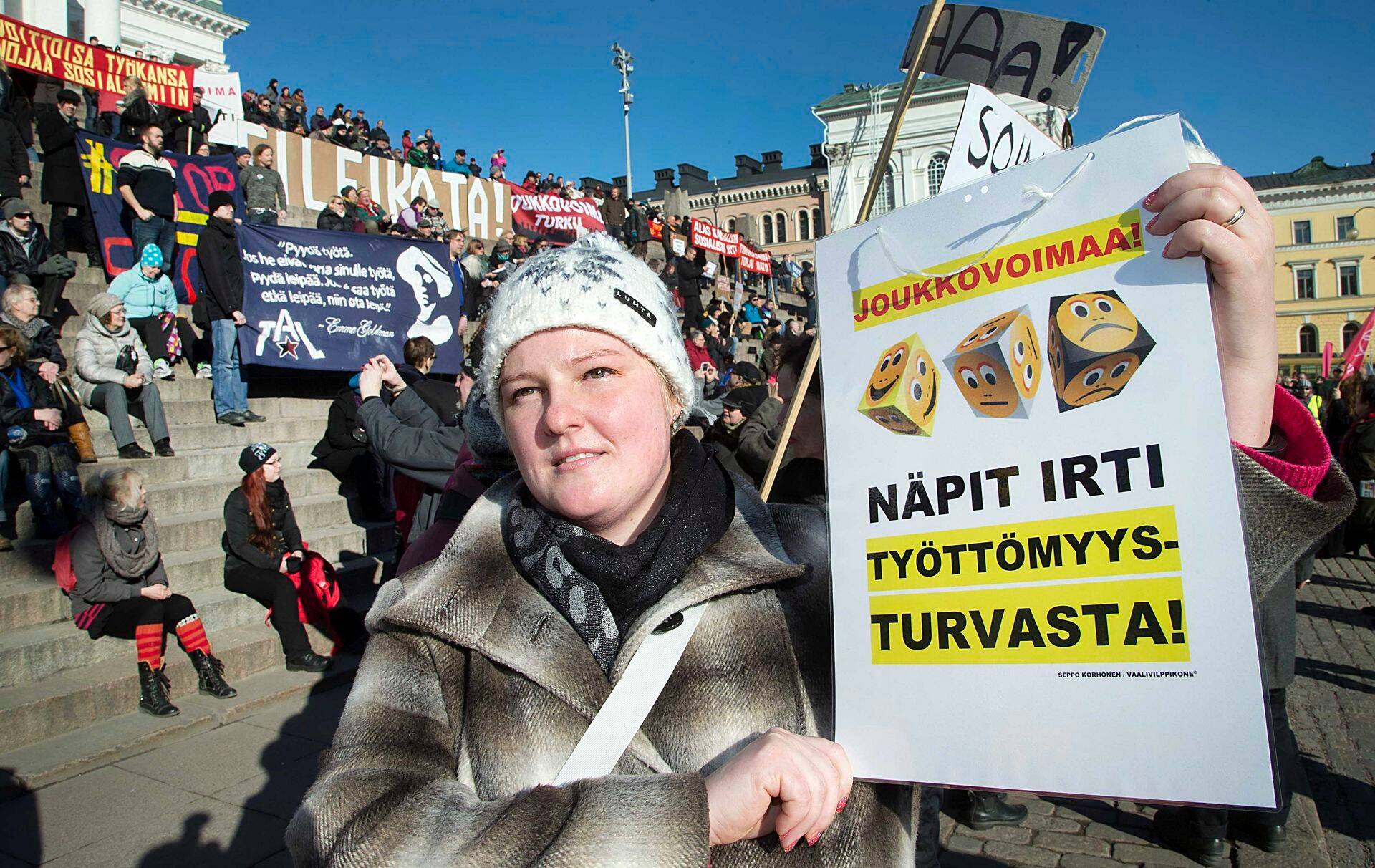 Nädalavahetusel protestisid soomlased Helsingis valitsuse kärpekavade vastu
