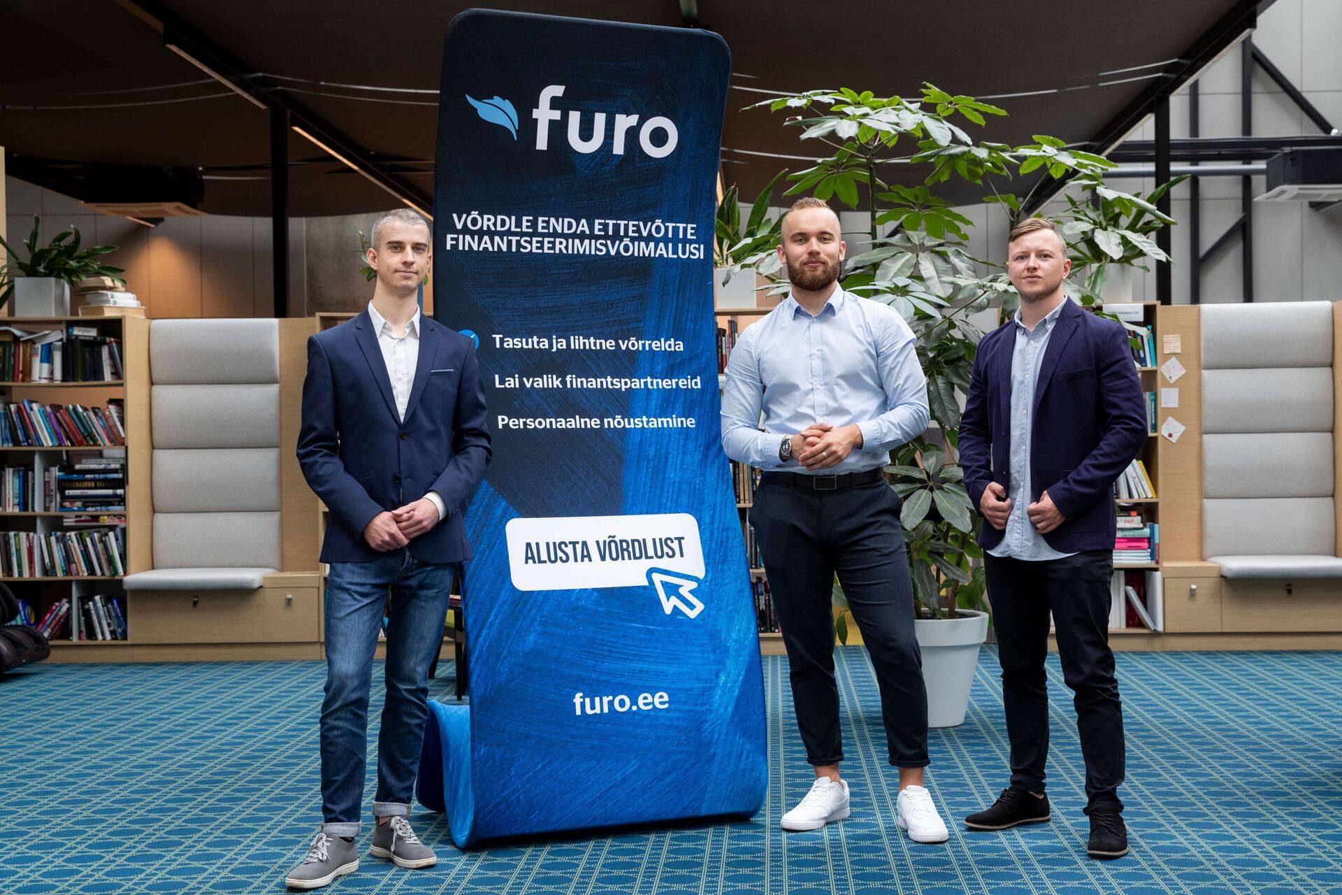 Furo tiim. Vasakult: Sander Lehtsaar, Joonas Jõgi ja Marko Kaldma