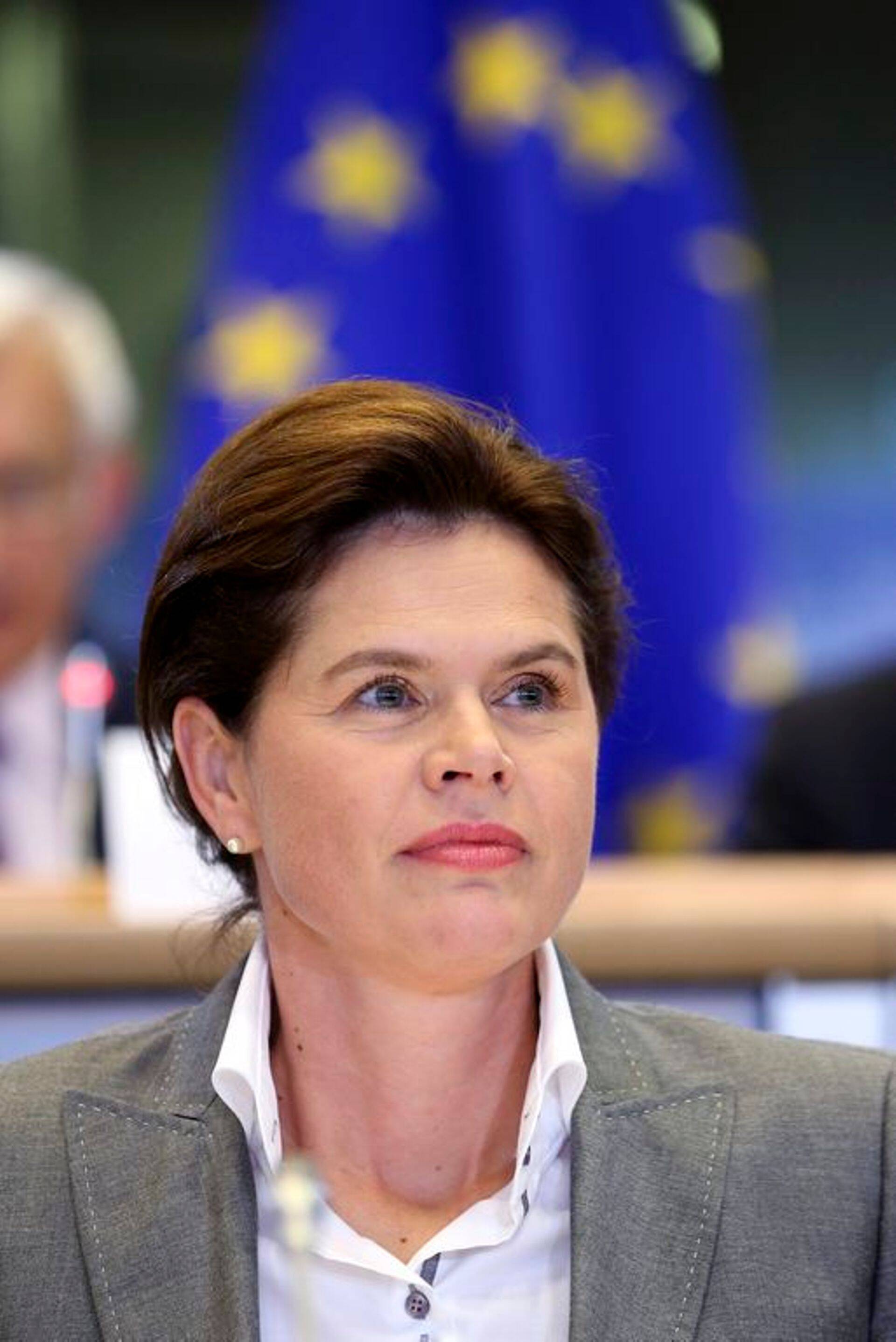 Alenka Bratušek kuulamisel Euroopa Parlamendis.