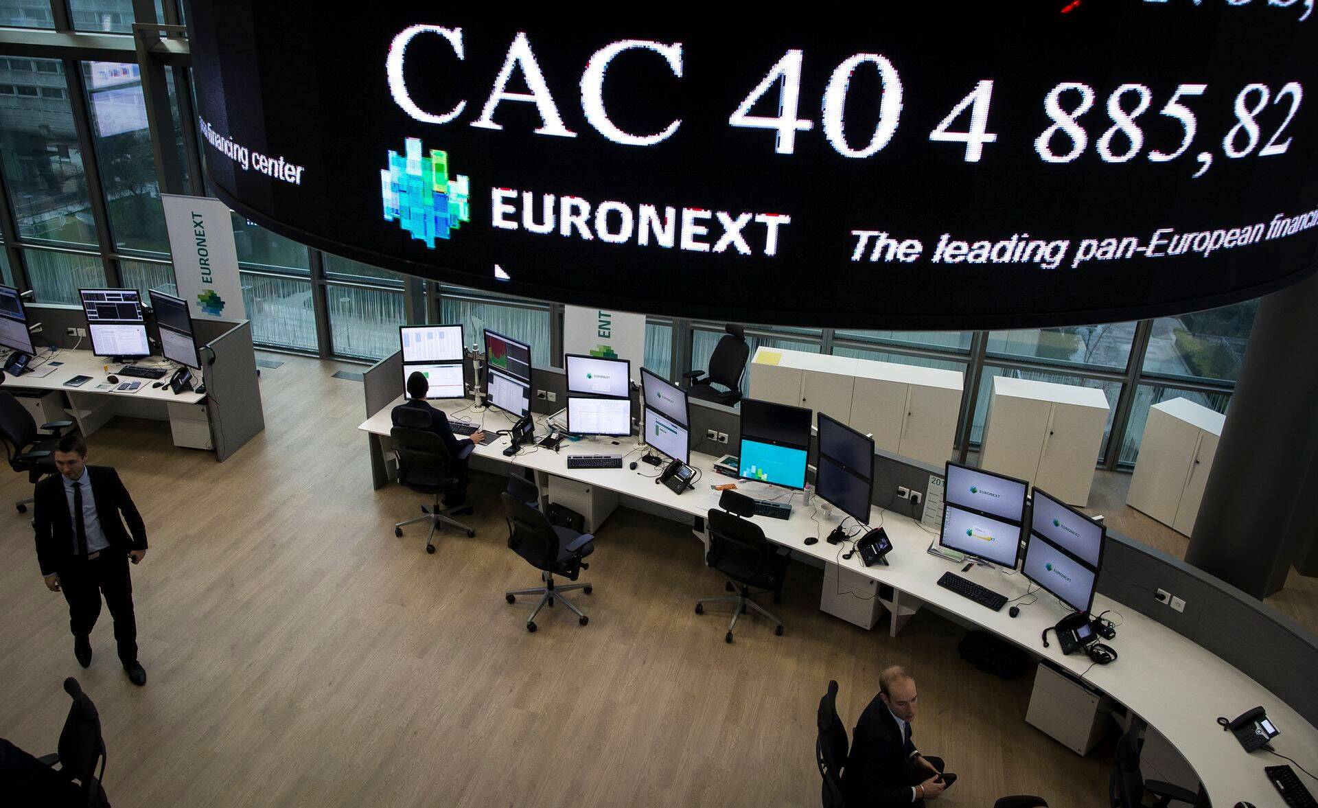 Euronext börs Pariisis.
